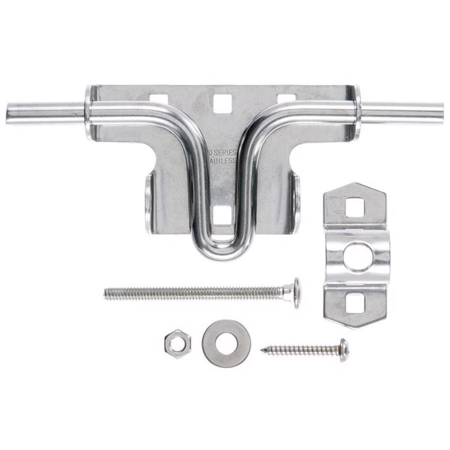 Ace 10.52 in. H X 4.75 in. W X 1.14 in. L Stainless Steel Slide Bolt Gate Latch
