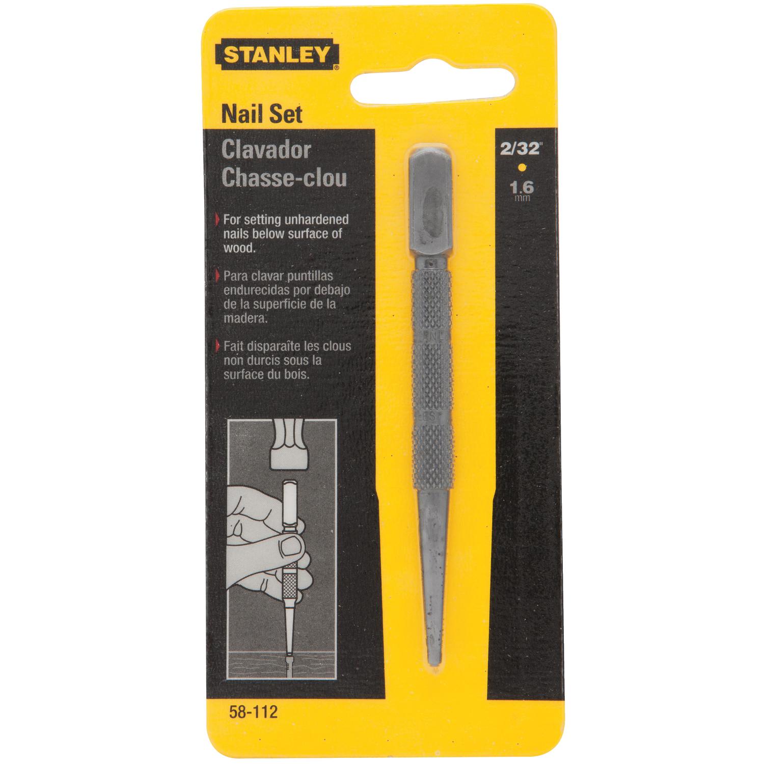Stanley 2/32 in. Nail Set 1 pc