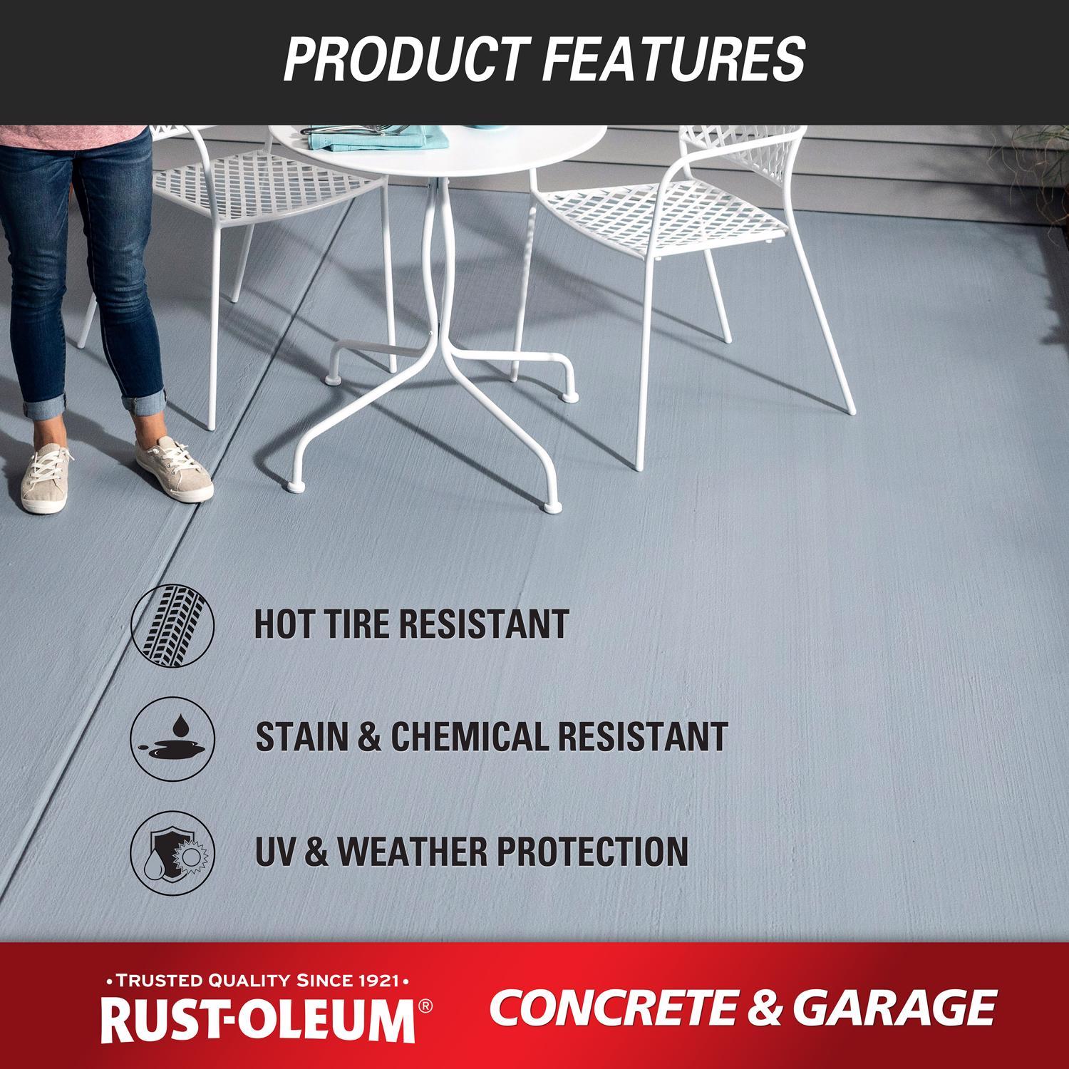 Rust-Oleum Concrete & Garage Gloss Clear Water-Based Floor Paint 1 gal