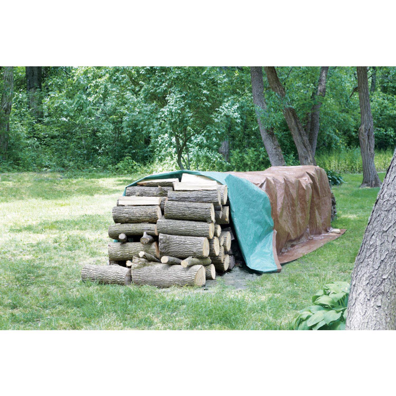 Ace 16 ft. W X 20 ft. L Medium Duty Polyethylene Tarp Blue/Brown