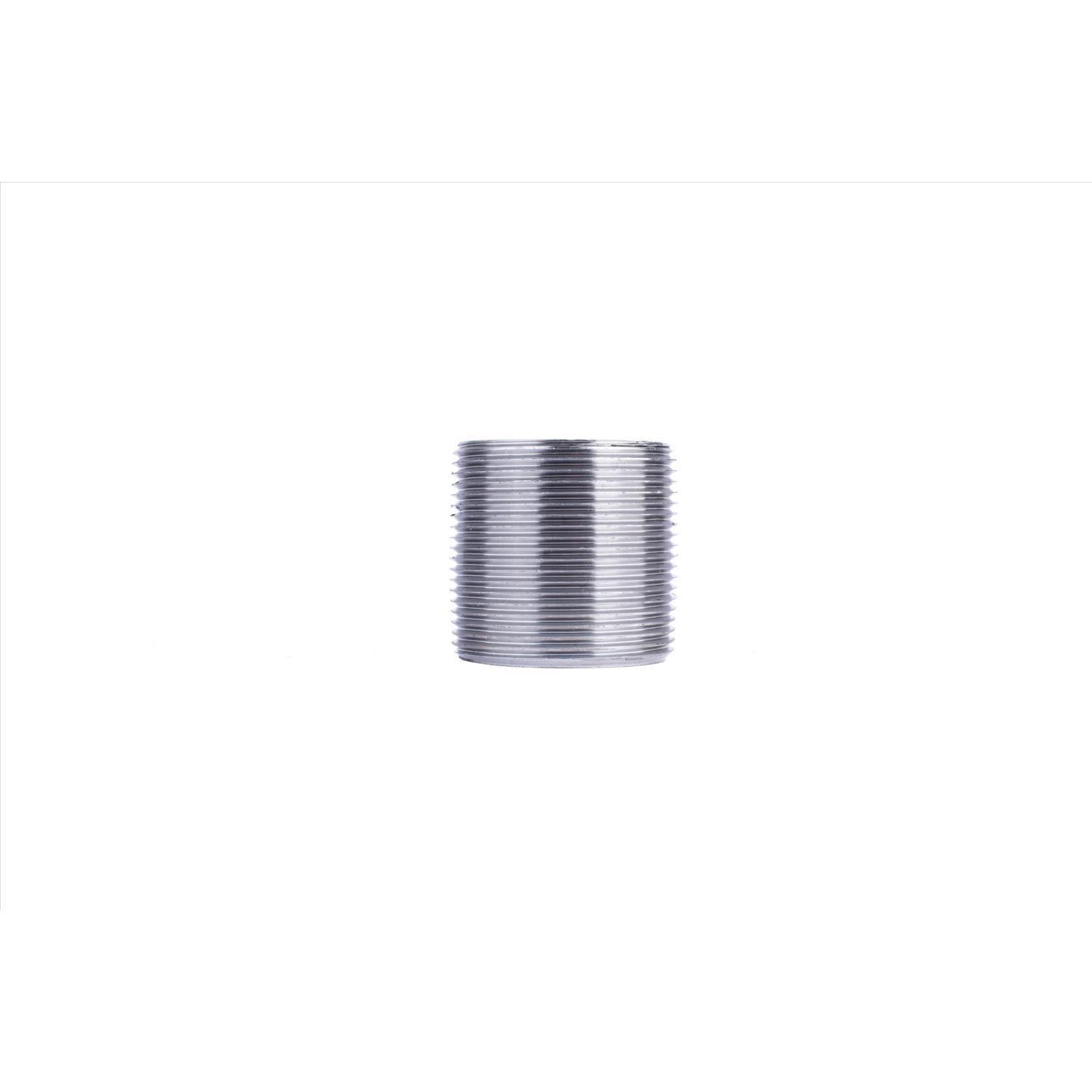 STZ Industries 1-1/2 in. MIP each X 1-1/2 in. D MIP Black Steel Close Nipple