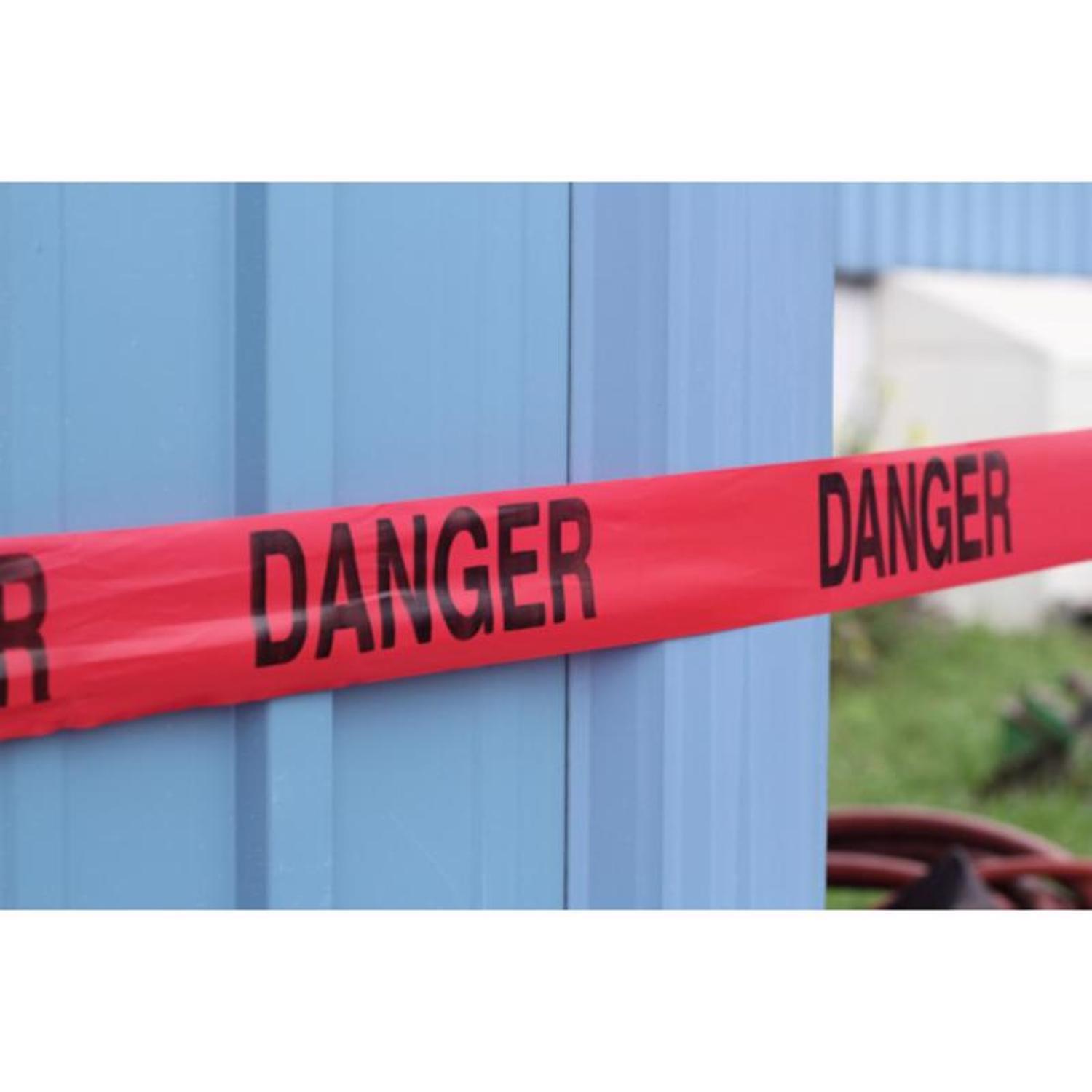 C.H. Hanson 1000 ft. L X 3 in. W Plastic Danger Barricade Tape Red