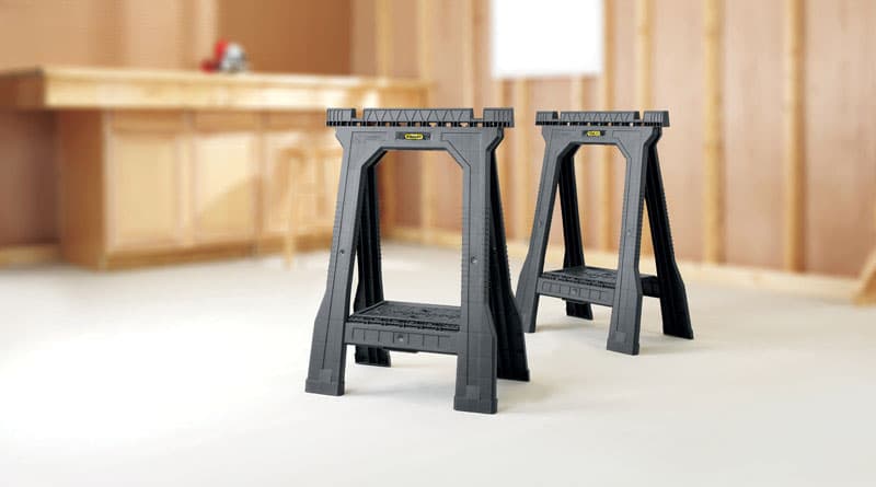 Stanley 32 in. H X 22-1/2 in. W X 5 in. D Folding Sawhorse 800 lb. cap. 2 pc