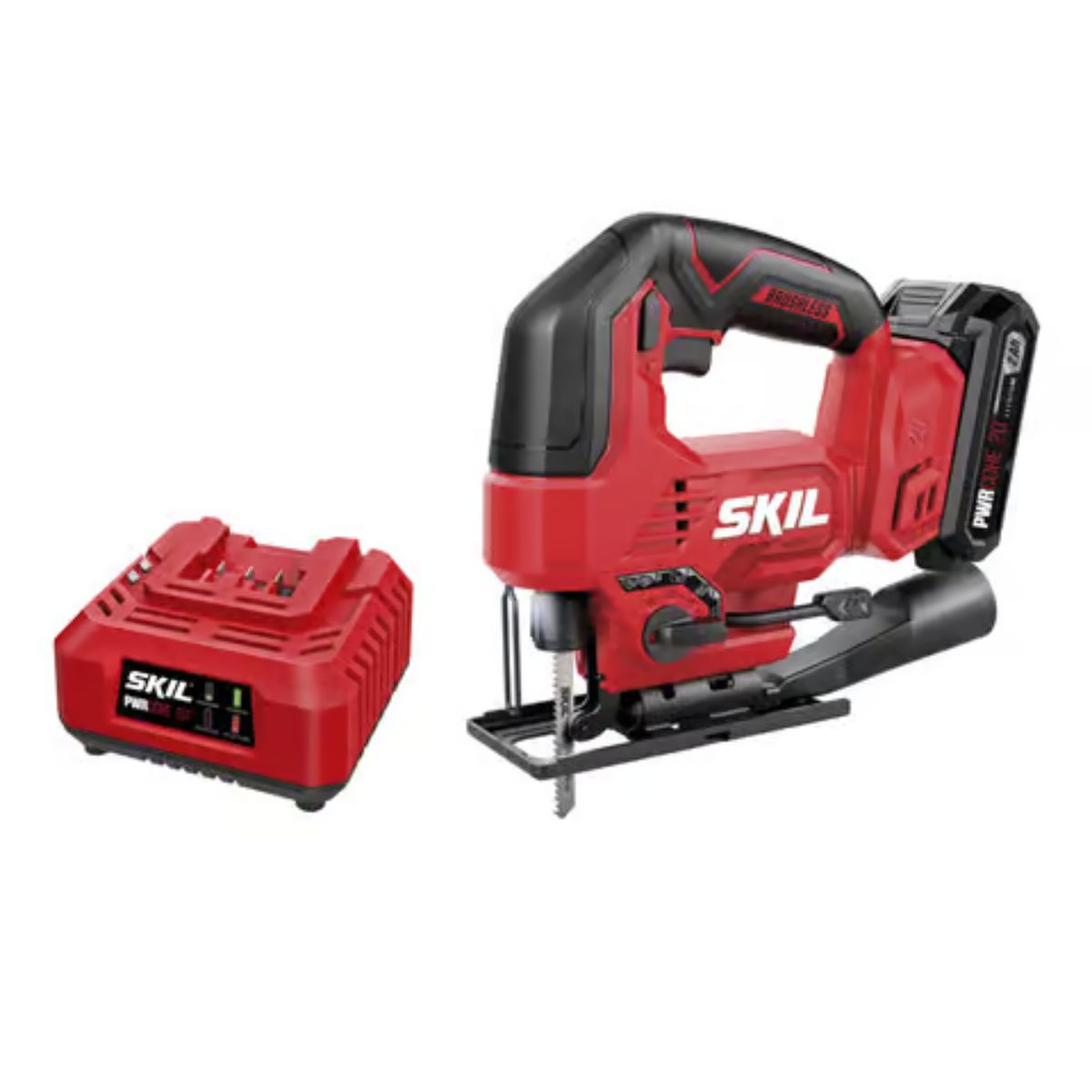 SKIL 20V PWR CORE 20 Cordless Brushless Jig Saw Kit (Battery & Charger)