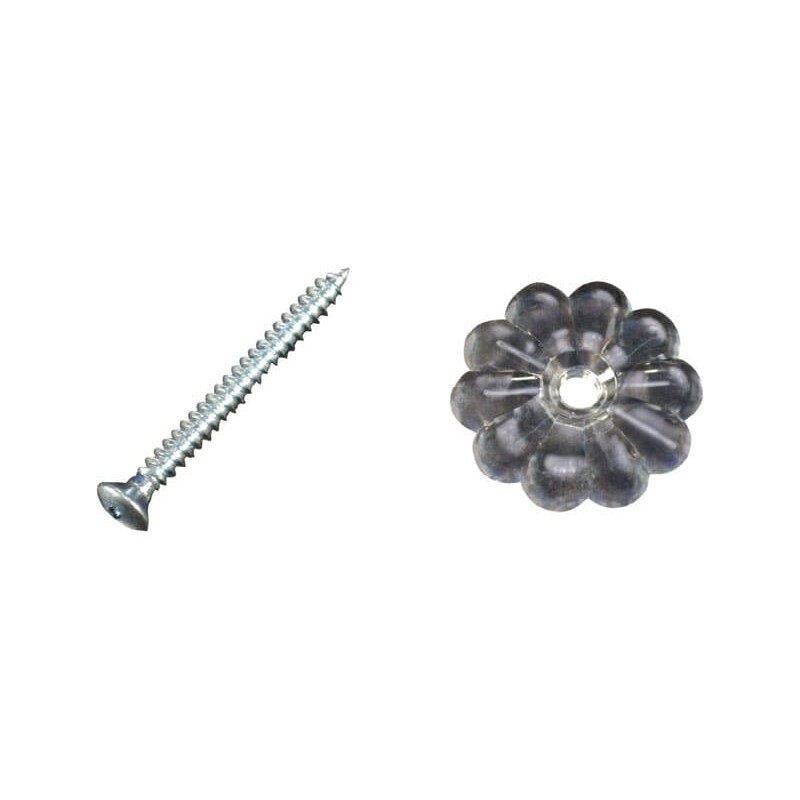 US Hardware RV Rosette Button 24 pk