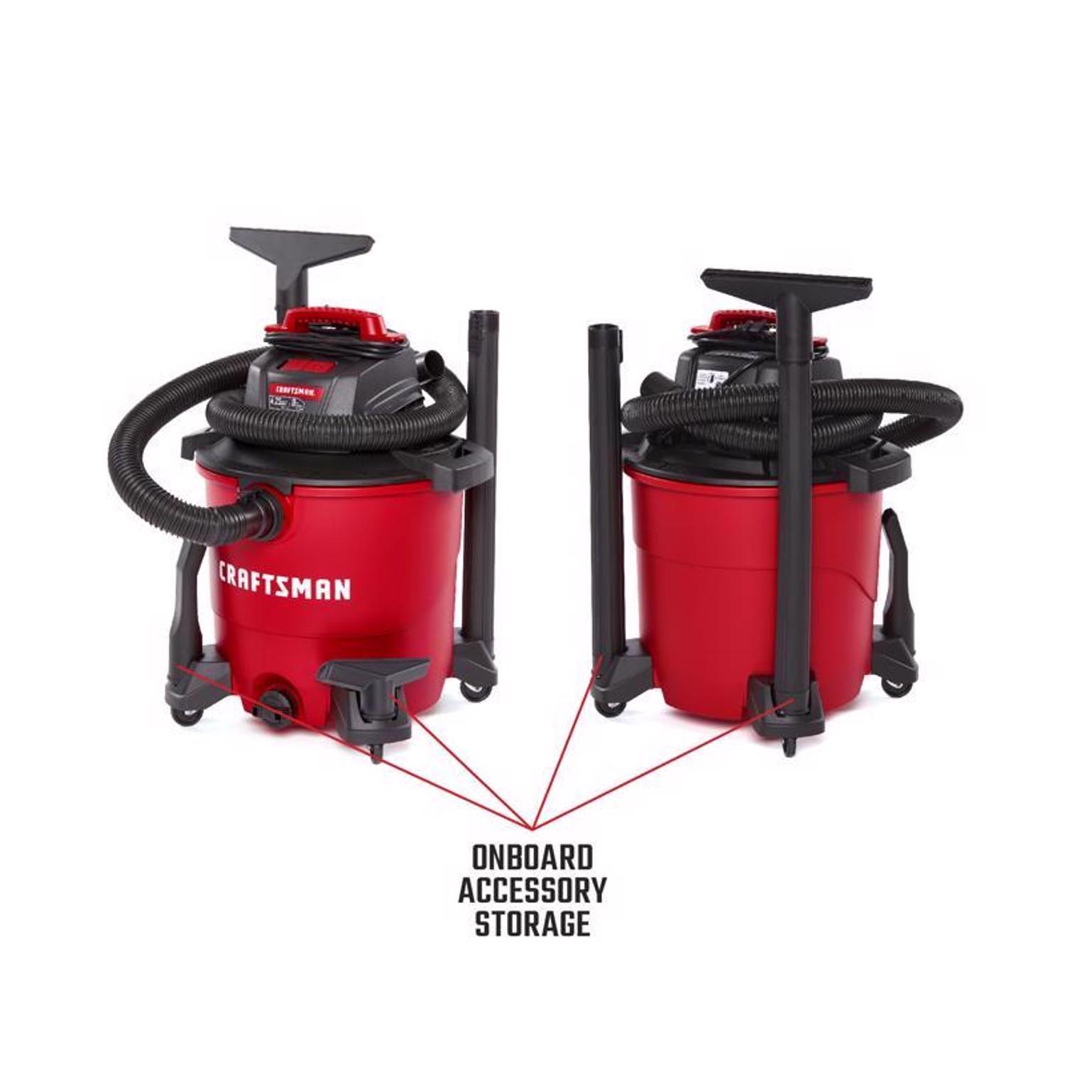 Craftsman 9 gal Corded Wet/Dry Vacuum 8.3 amps 120 V 4.25 HP