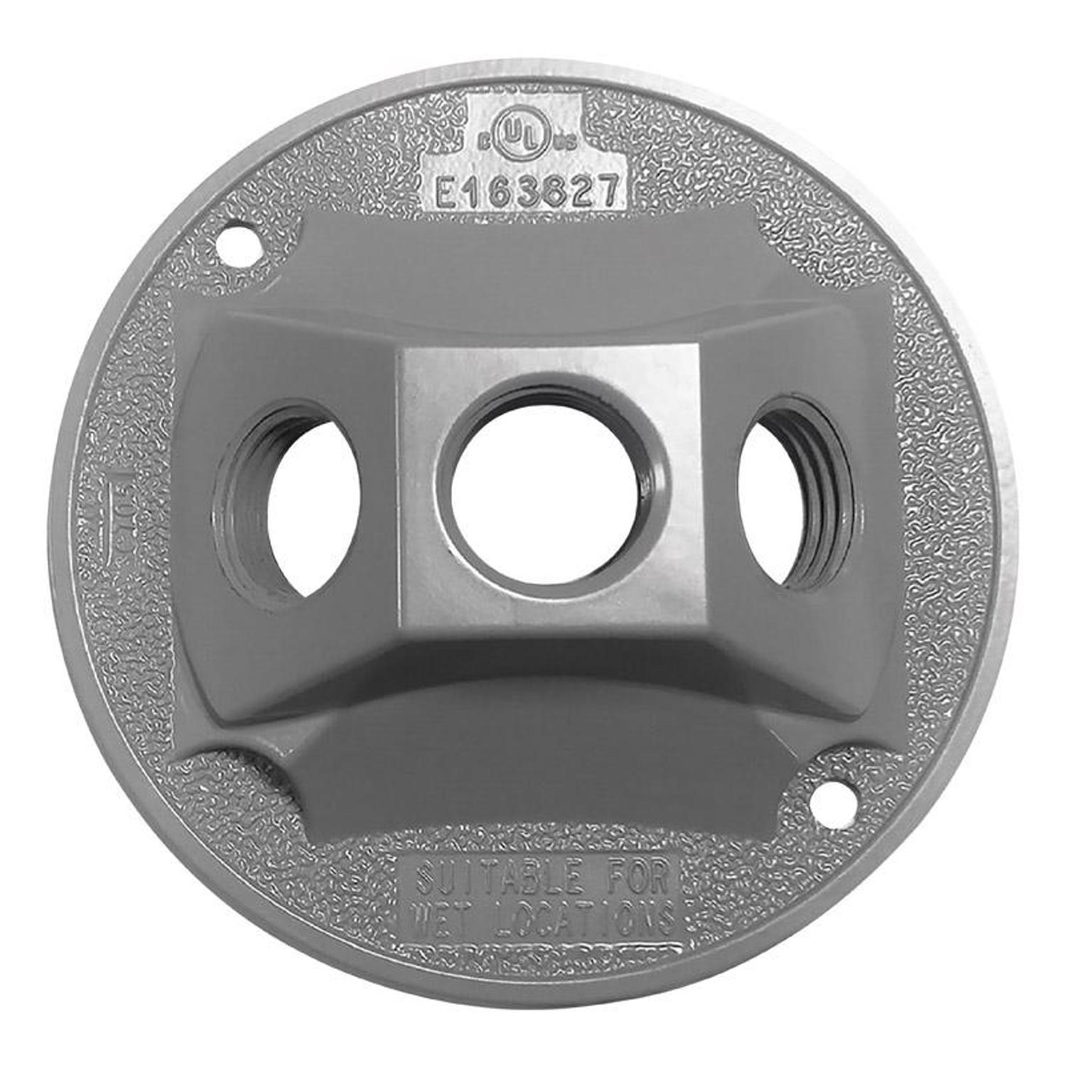 Sigma Engineered Solutions Round Metal 4.13 in. H X 4.13 in. W Lampholder Cover