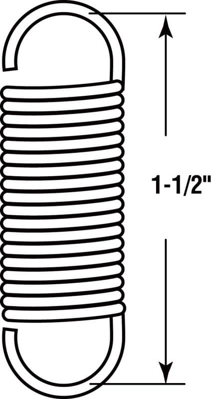 Prime-Line 1-1/2 in. L X 7/16 in. D Extension Spring 2 pk