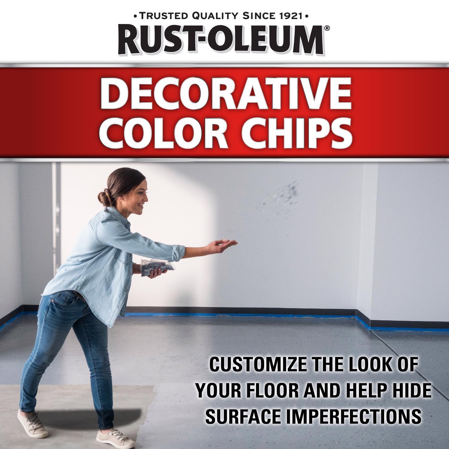 Rust-Oleum Indoor and Outdoor Mocha Blend Decorative Color Chips 1 lb