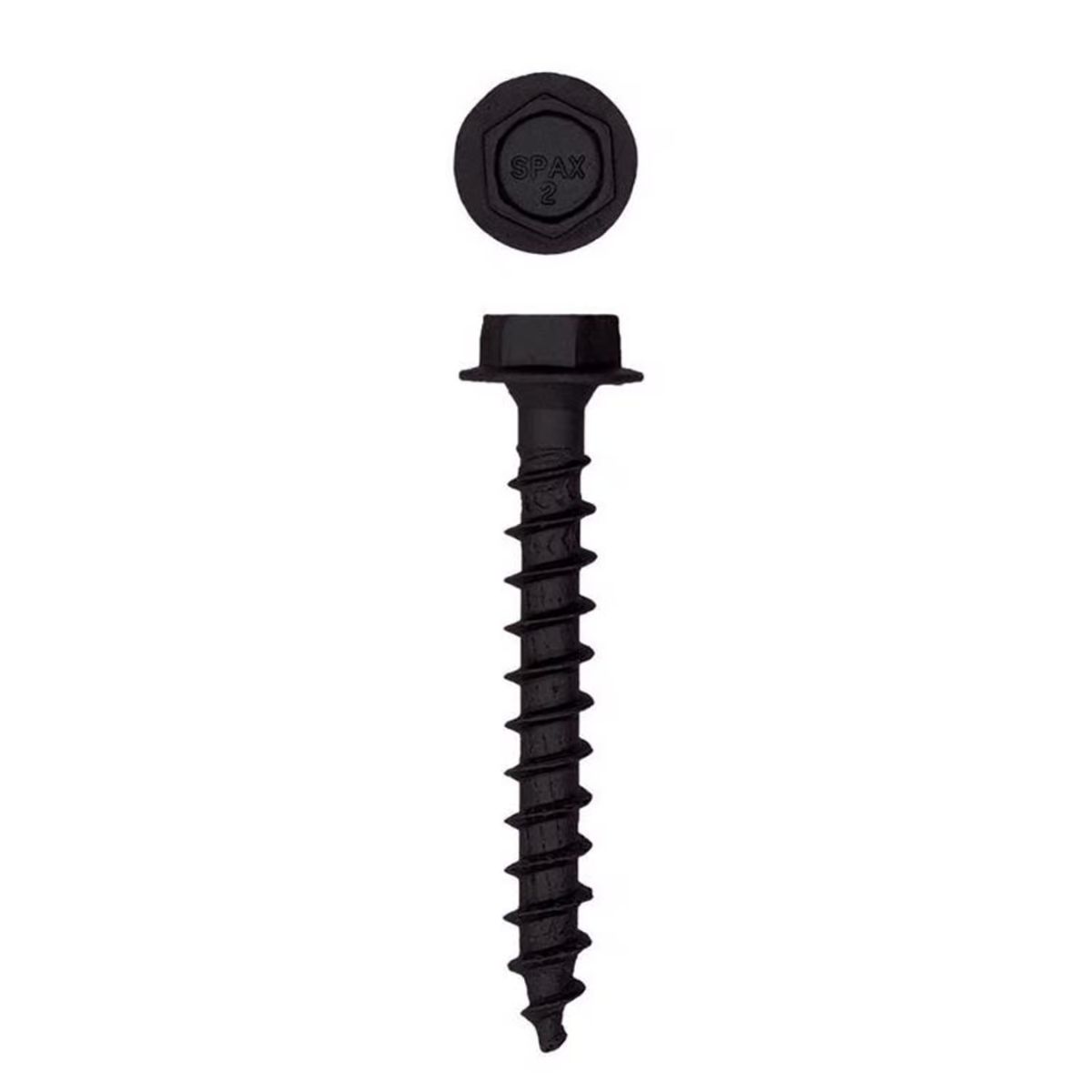 SPAX PowerLags 1/4 in. x 2 in. L Washer High Corrosion Resistant Carbon Steel Lag Screw 12 Pack