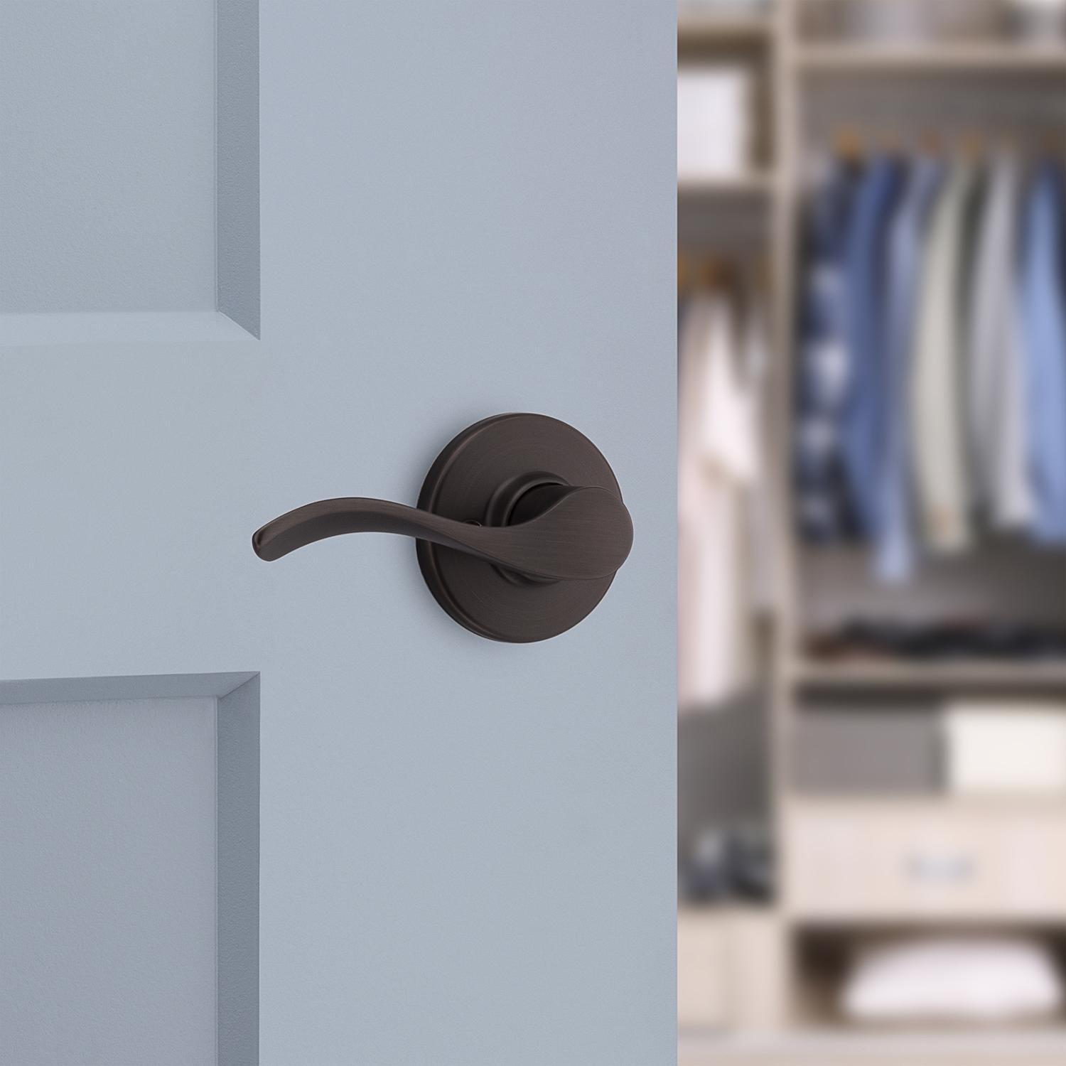 Kwikset Balboa Venetian Bronze Dummy Lever Left Handed