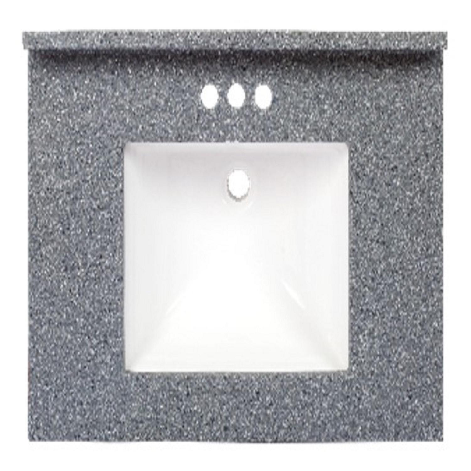 Arstar Charlotte Cultured Marble Vanity Top 31 in. W X 22 in. D Midnight Chrome