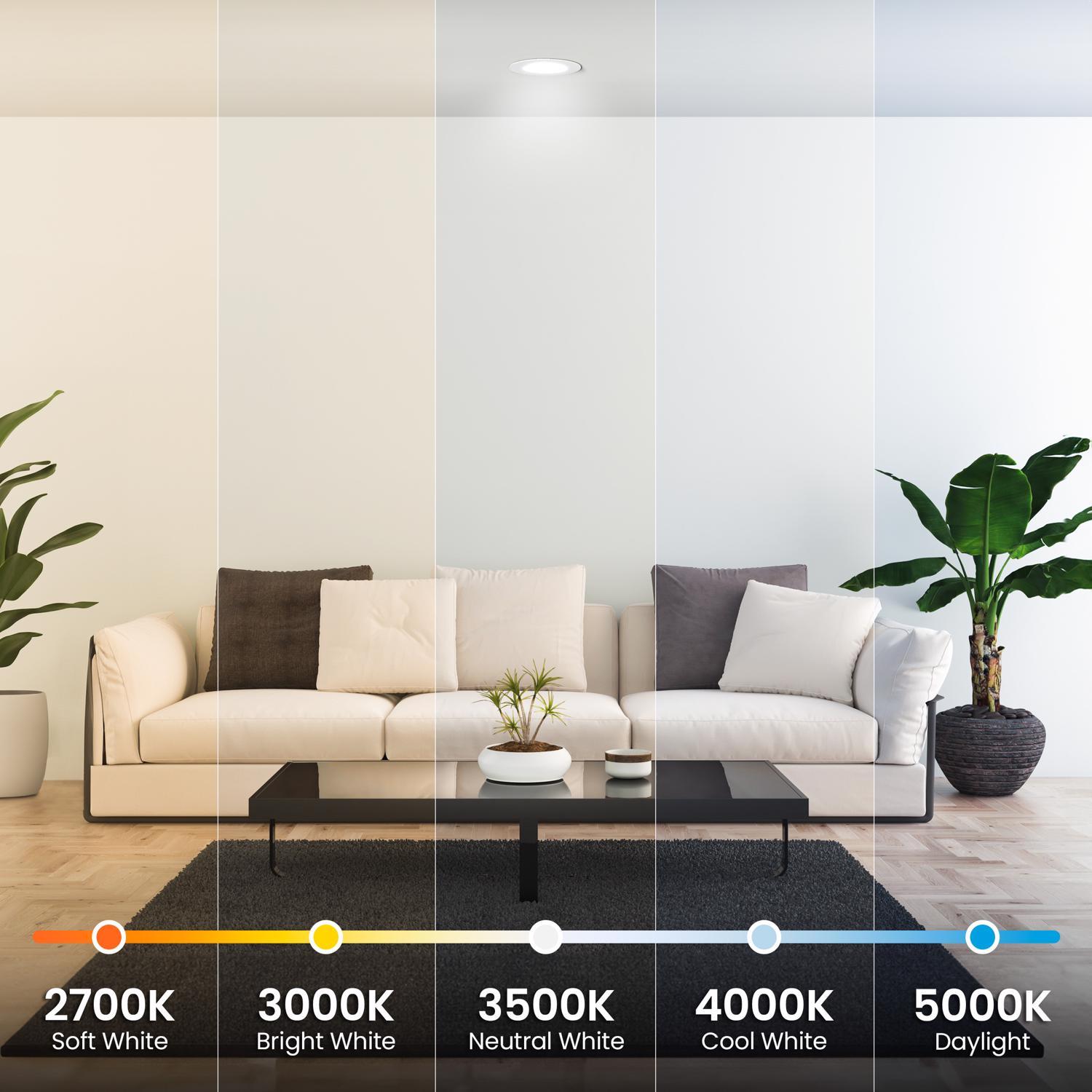 Feit Enhance White 5 in. W Aluminum LED Dimmable Recessed Downlight 8.6 W