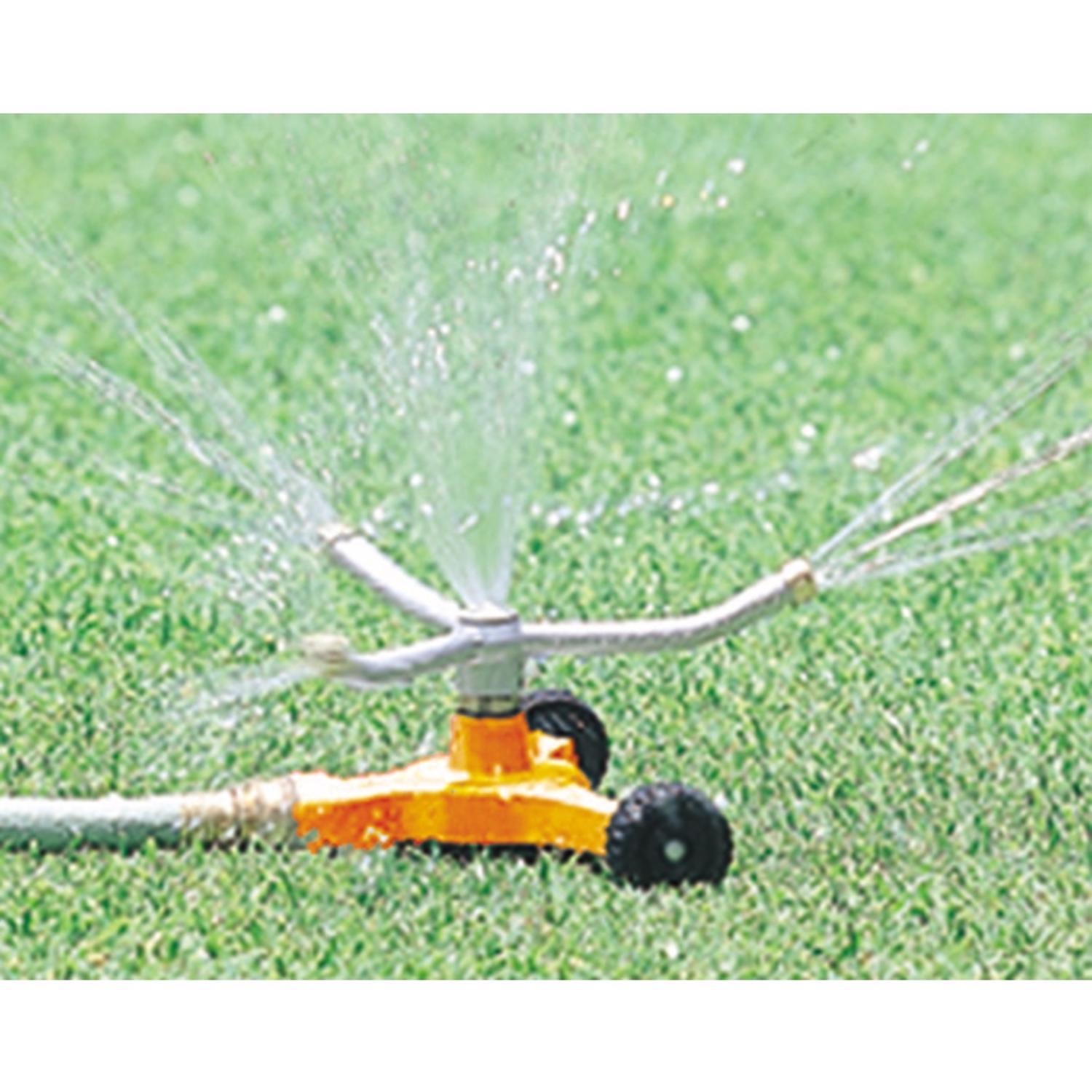 Dramm ColorStorm Metal Wheeled Base Whirling Sprinkler 1134 sq ft