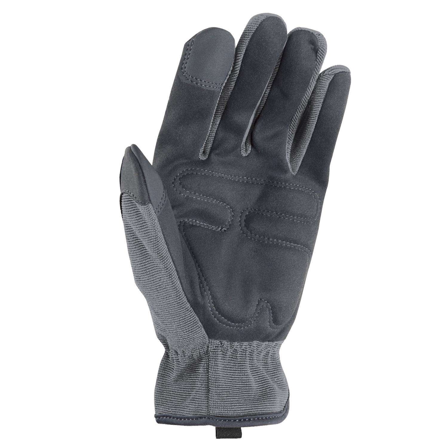 Ace Men's Indoor/Outdoor Work Gloves Black/Gray M 2 pair