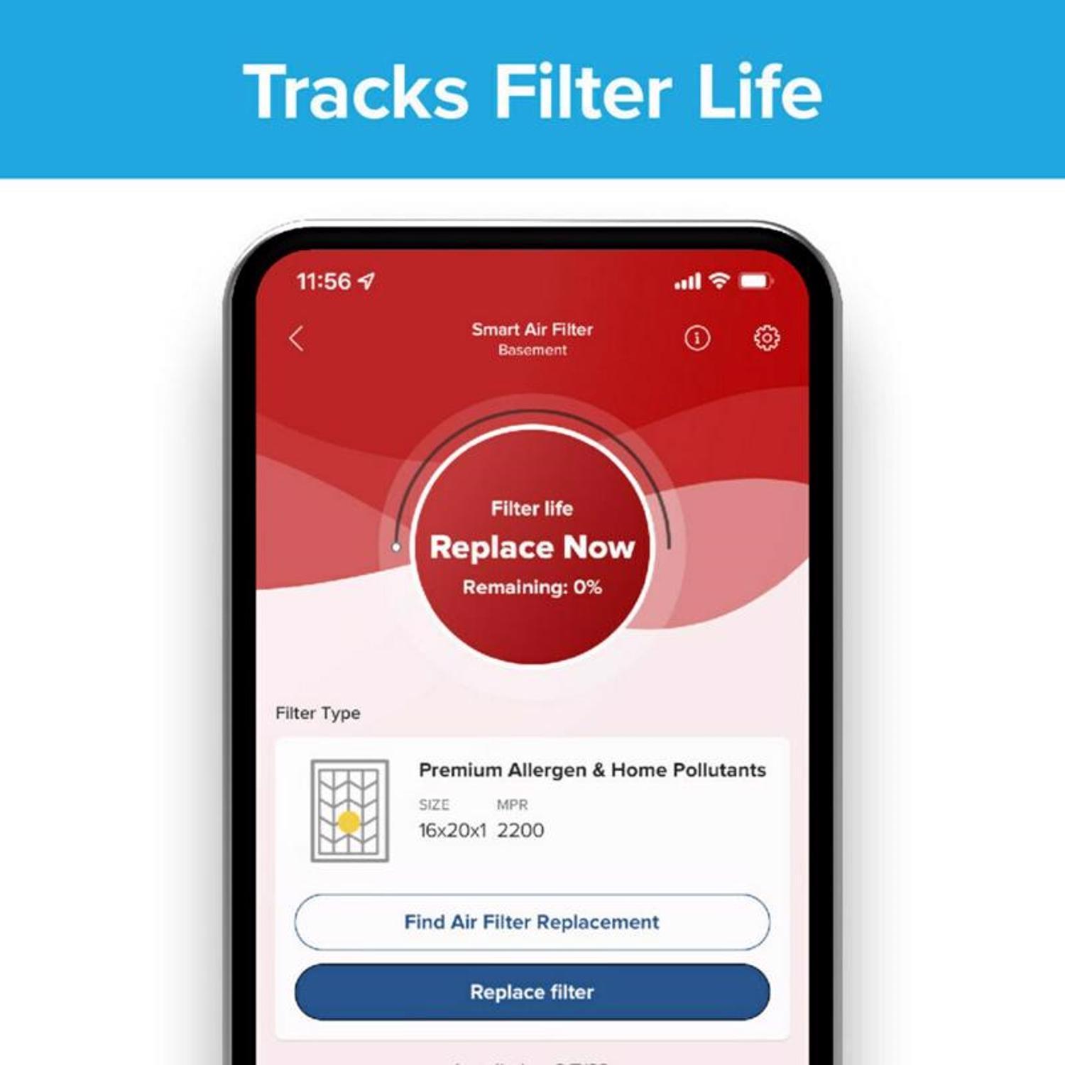 Filtrete 20 in. W X 25 in. H X 1 in. D Polypropylene 12 MERV Smart Air Filter 1 pk