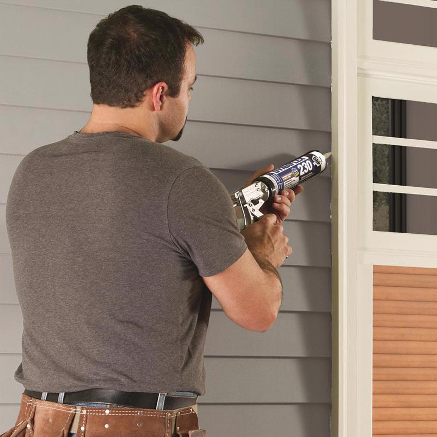 DAP Dynaflex 230 Gray Premium Latex Door/Siding/ Window Sealant 10.1 oz
