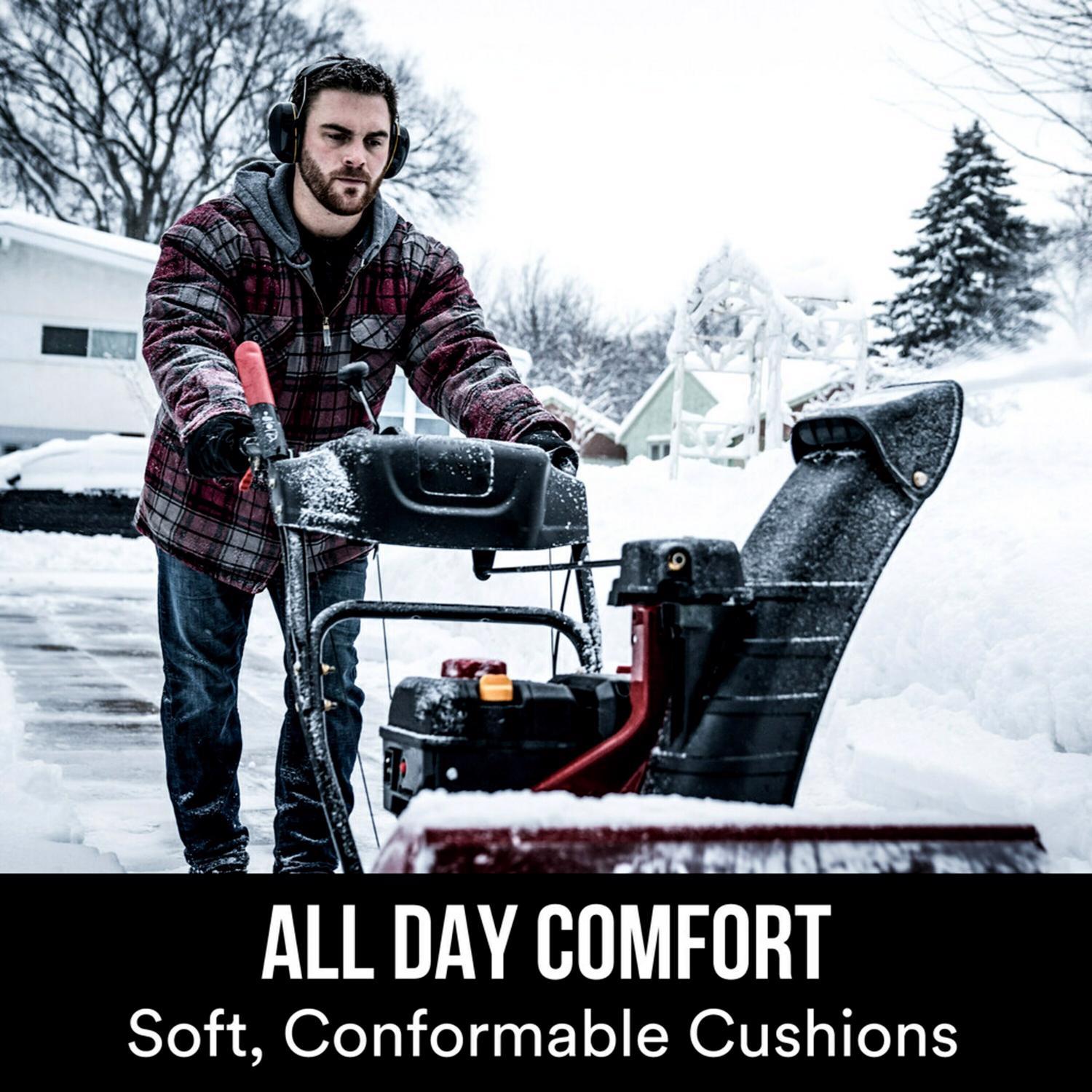 3M WorkTunes 24 dB Over-the-Head Hearing Protector Earmuff Black/Yellow 1 pair