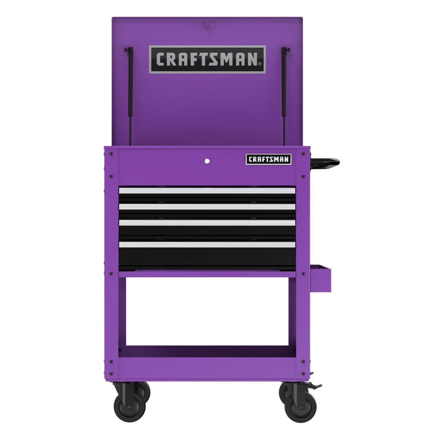 Craftsman 30 in. 5 drawer Metal Utility Cart Rolling Tool Cart 41.38 in. H X 22 in. D