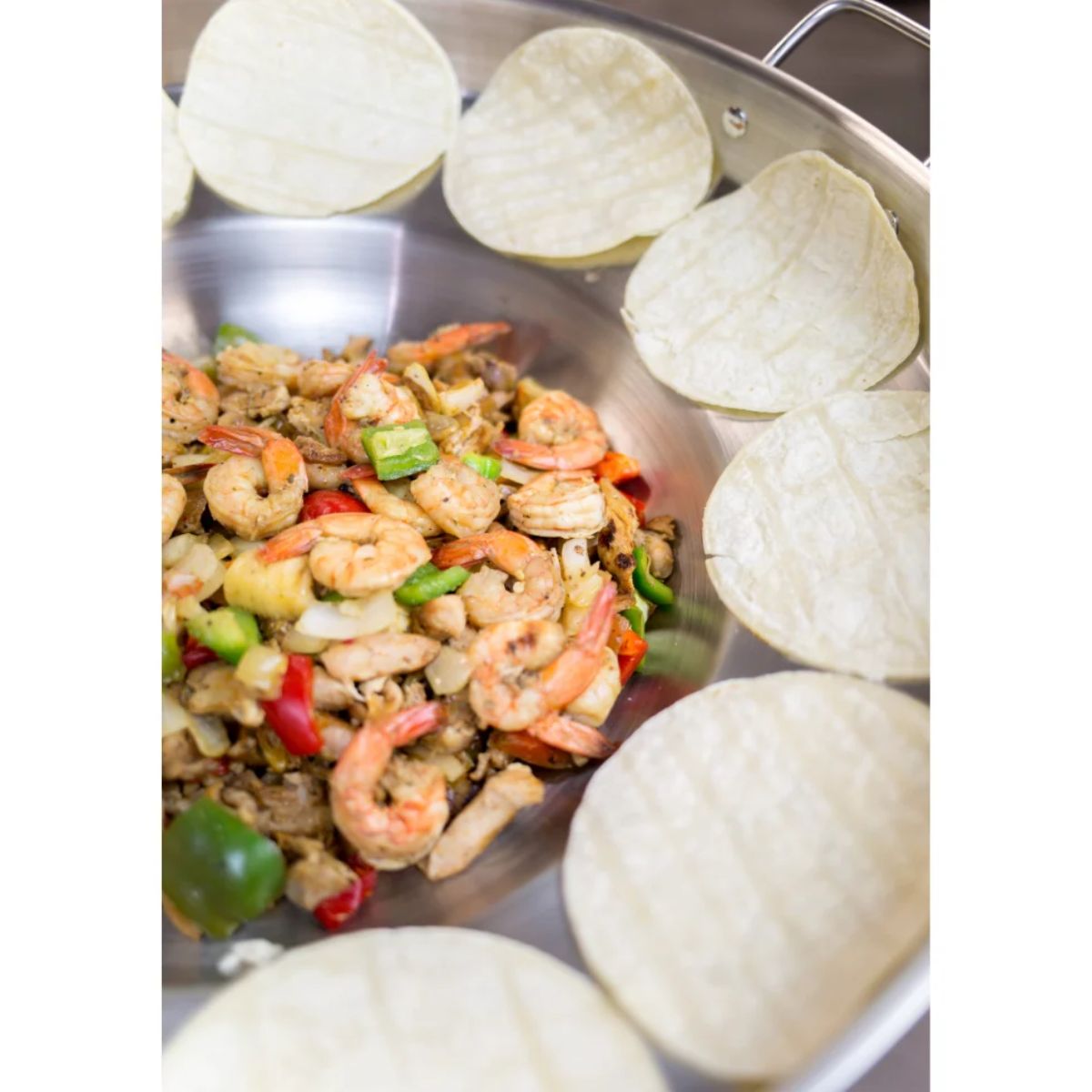 Bene Casa Stainless-Steel Belly Down Comal Pan 22.4 in.
