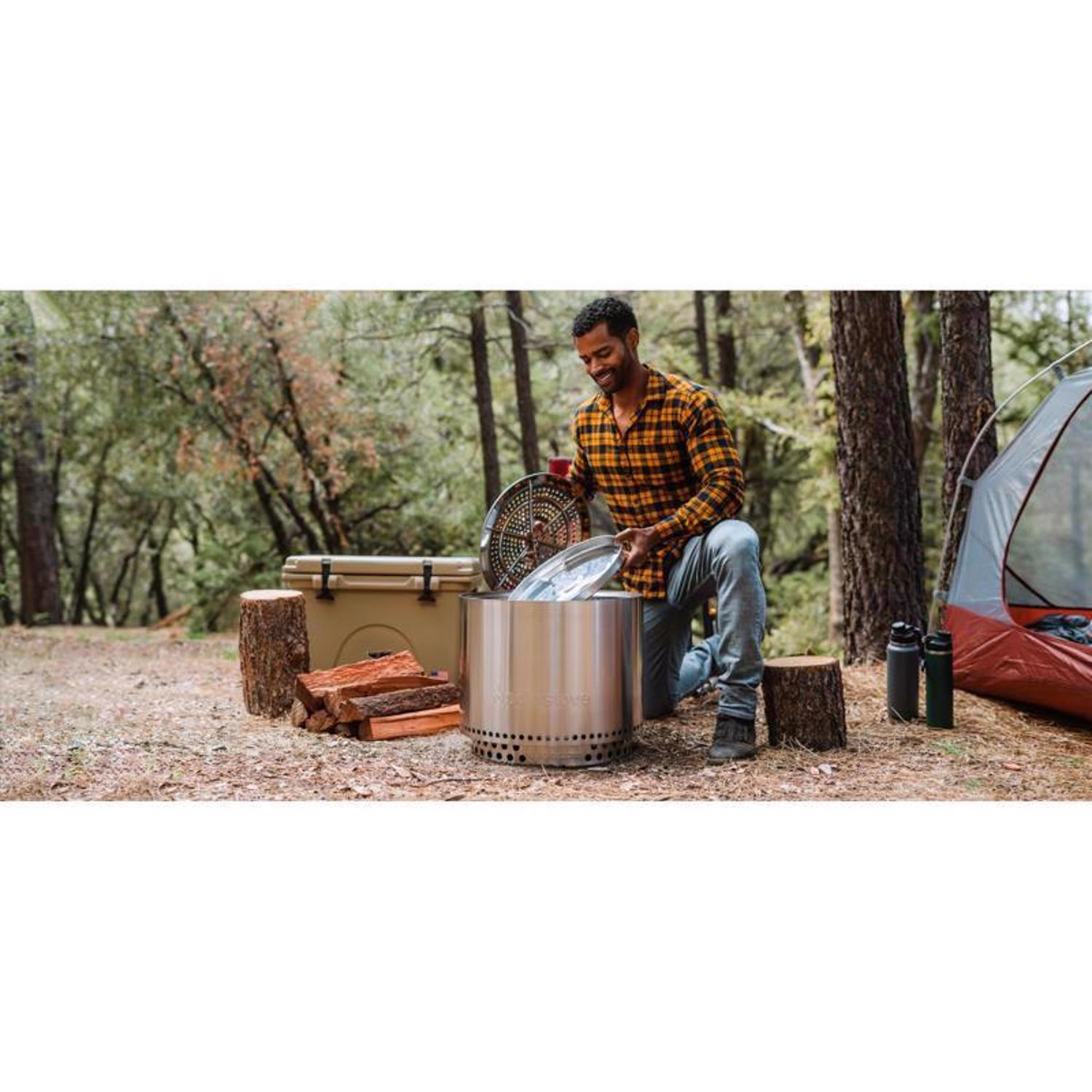 Solo Stove Bonfire 2.0 19.5 in. W Stainless Steel Round Multi-Fuel Fire Pit with Stand