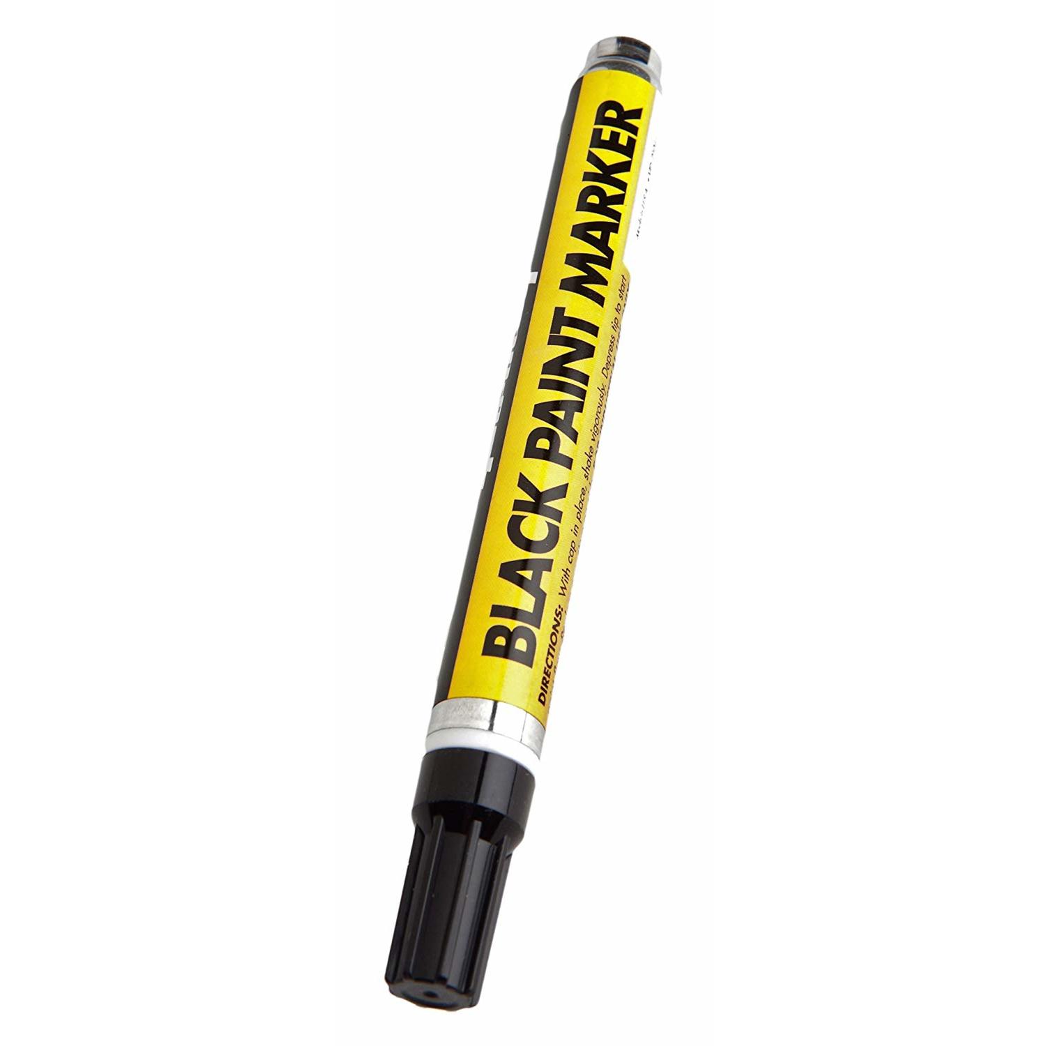 Forney 8.75 in. L X 1.88 in. W Black Paint Marker 1 pc