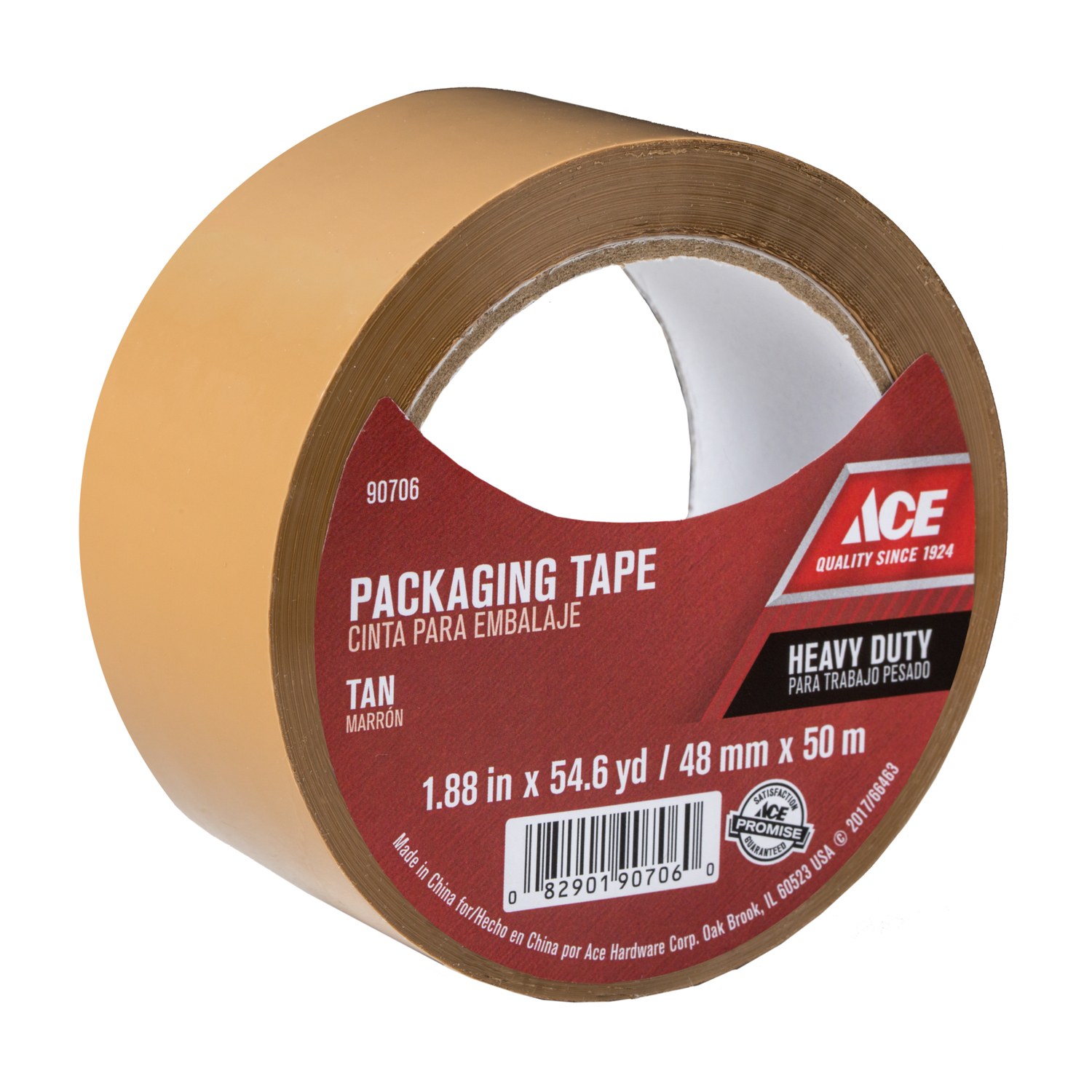 Ace 1.88 in. W X 54.6 yd L Heavy Duty Packaging Tape Tan