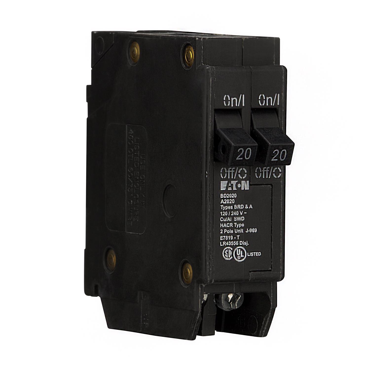 Eaton 20/20 amps Tandem 2-Pole Circuit Breaker