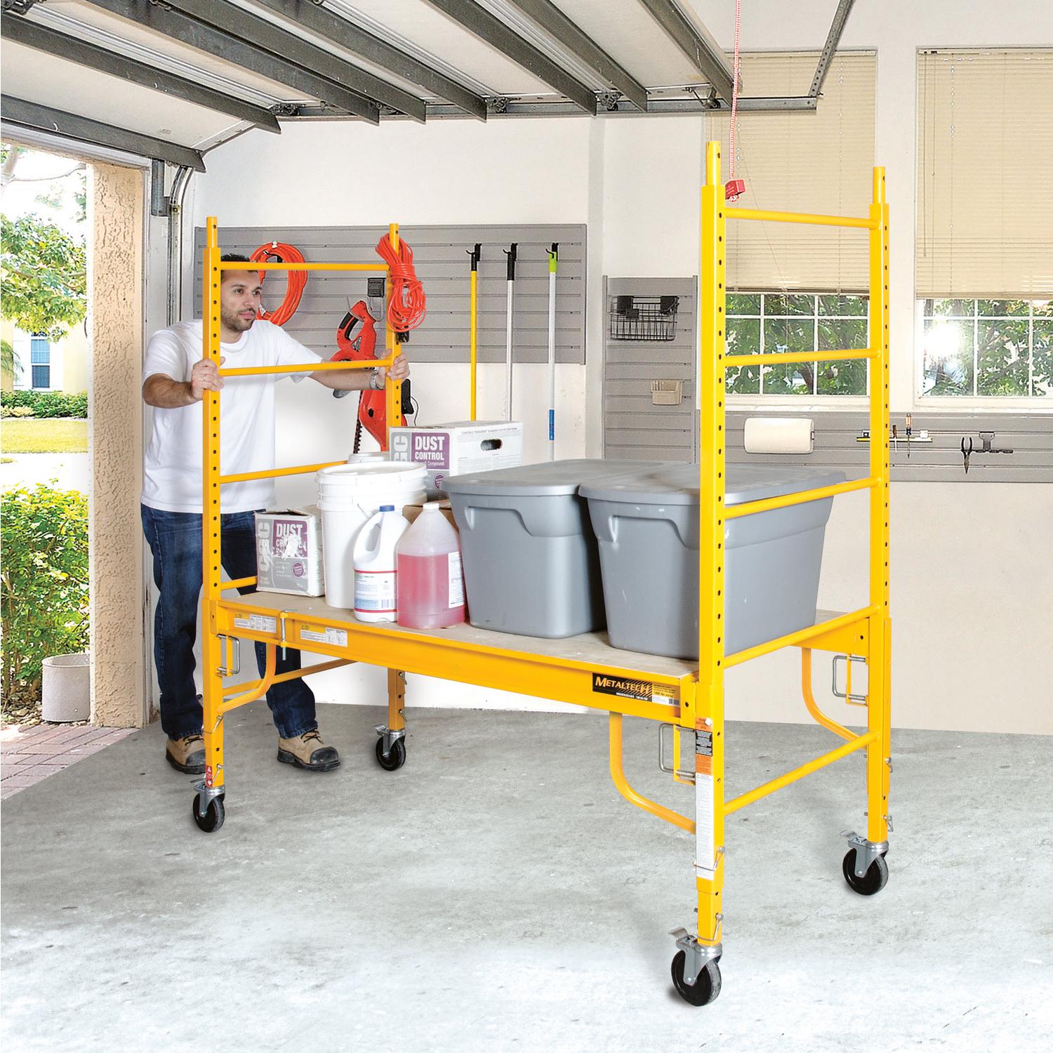 Metaltech Jobsite Series Steel Yellow Scaffolding 1 pk