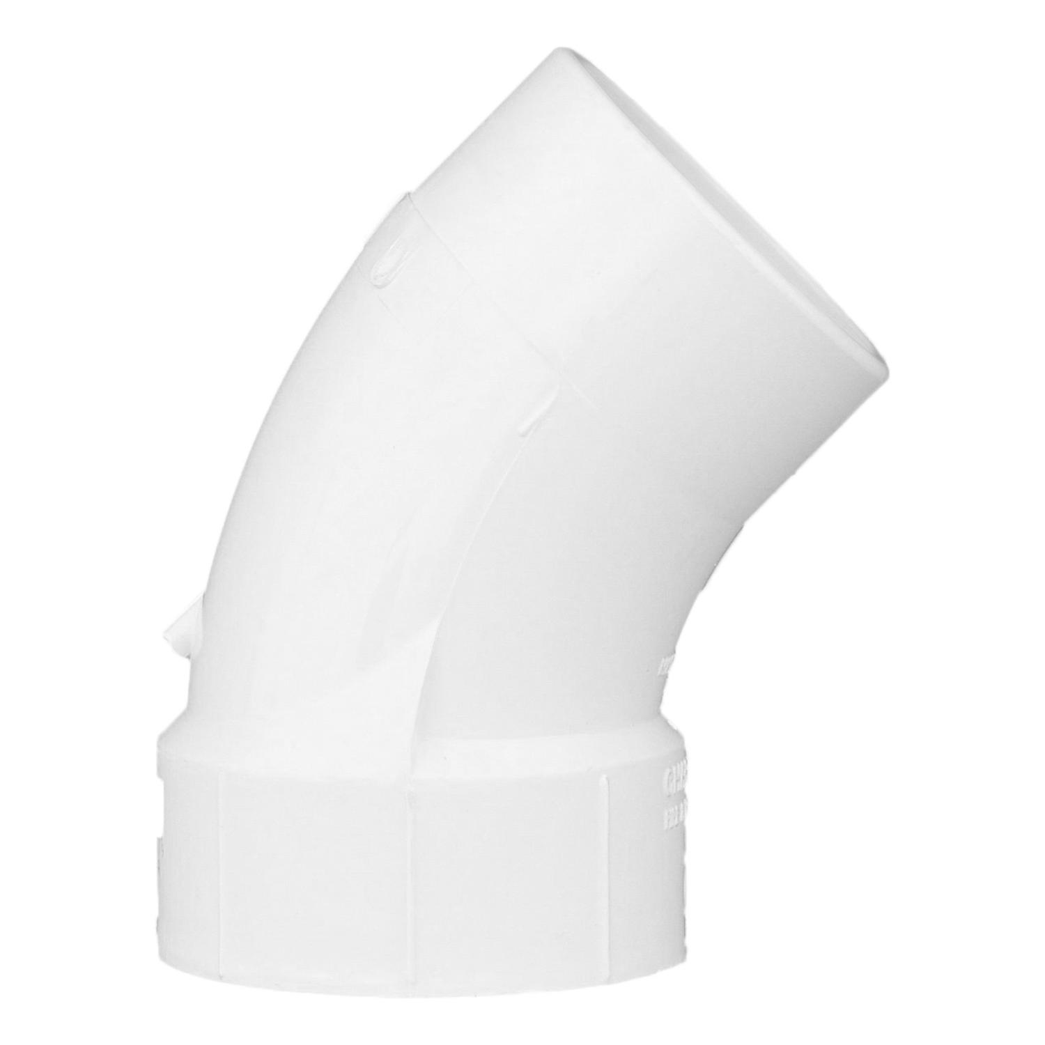 Charlotte Pipe Schedule 40 3 in. Hub X 3 in. D Spigot PVC Street Elbow 1 pk