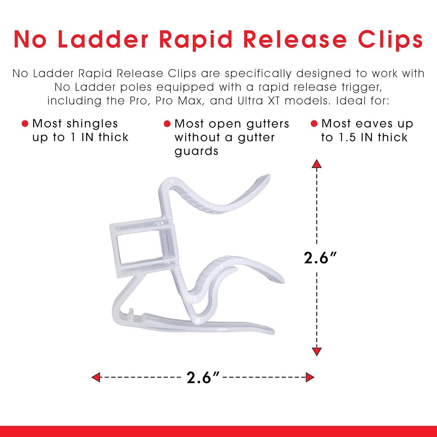 Dyno No Ladder Quick Release Light Clips 25 pk