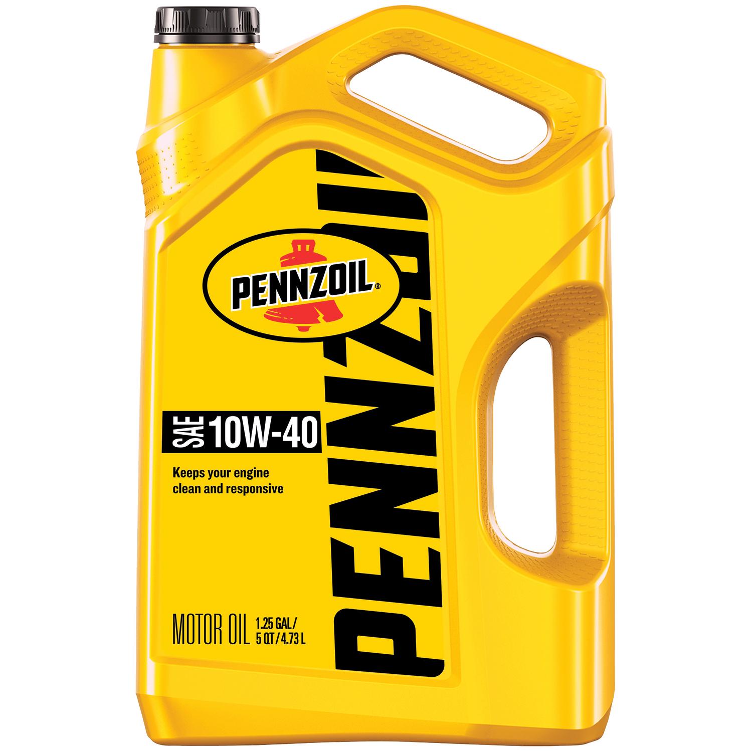 Pennzoil 10W-40 4-Cycle Conventional Motor Oil 5 qt 1 pk