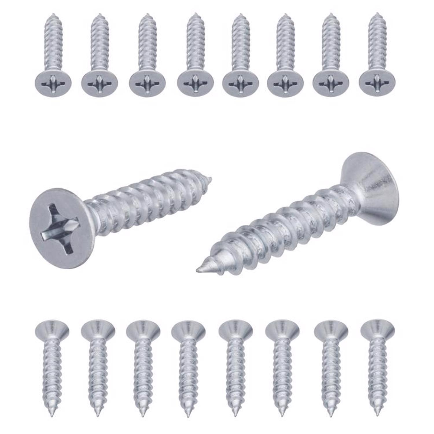 Ace No. 12 X 1-1/4 in. L Phillips Zinc-Plated Coarse Wood Screws 18 pk