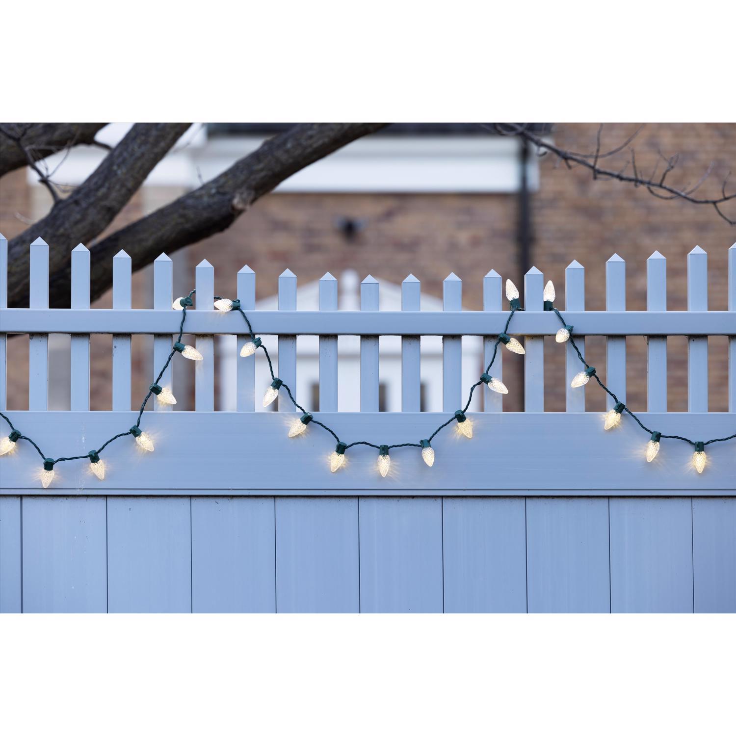 Celebrations Classic LED C9 Warm White 25 ct String Christmas Lights 16 ft.