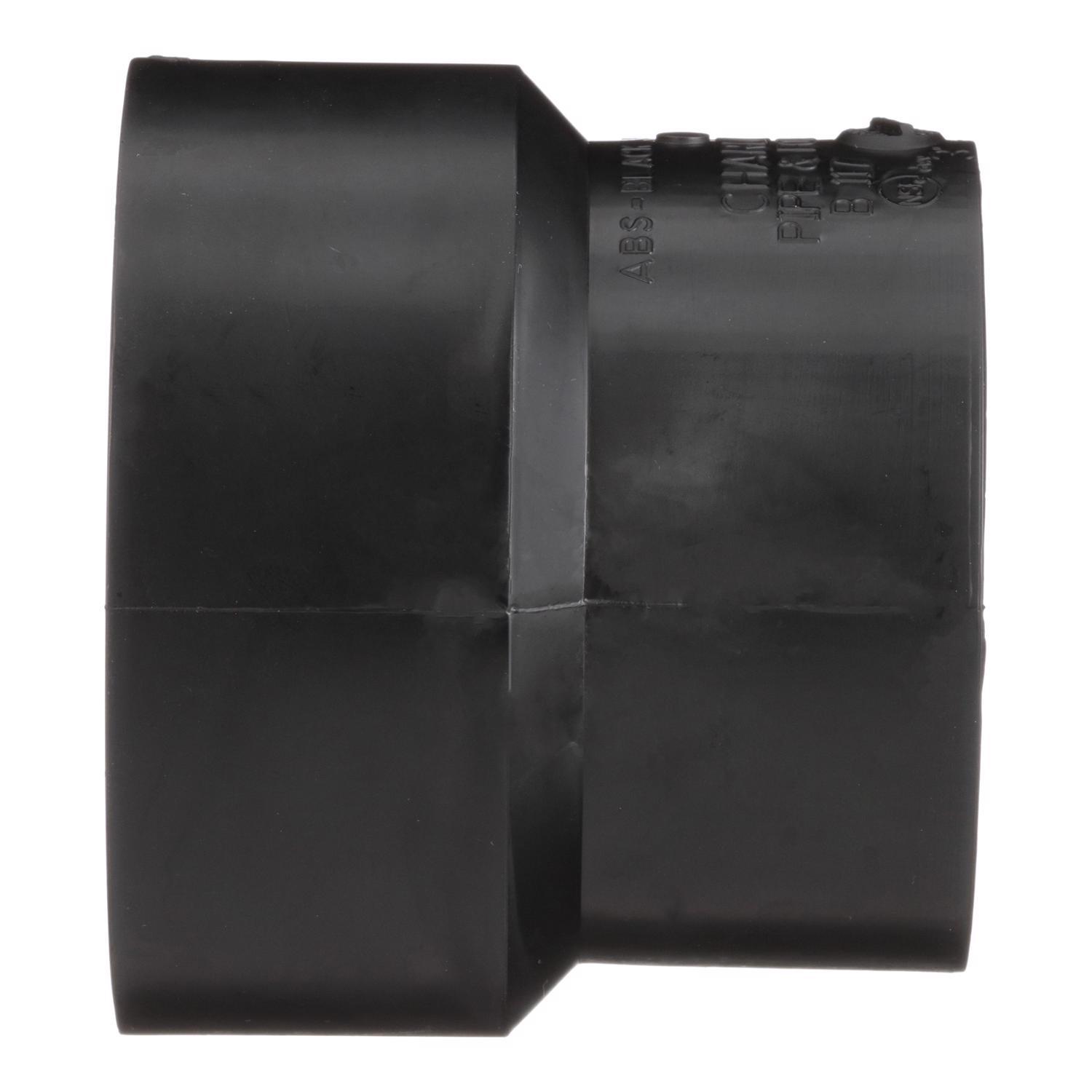 Charlotte Pipe 4 in. Hub X 3 in. D Hub ABS Coupling