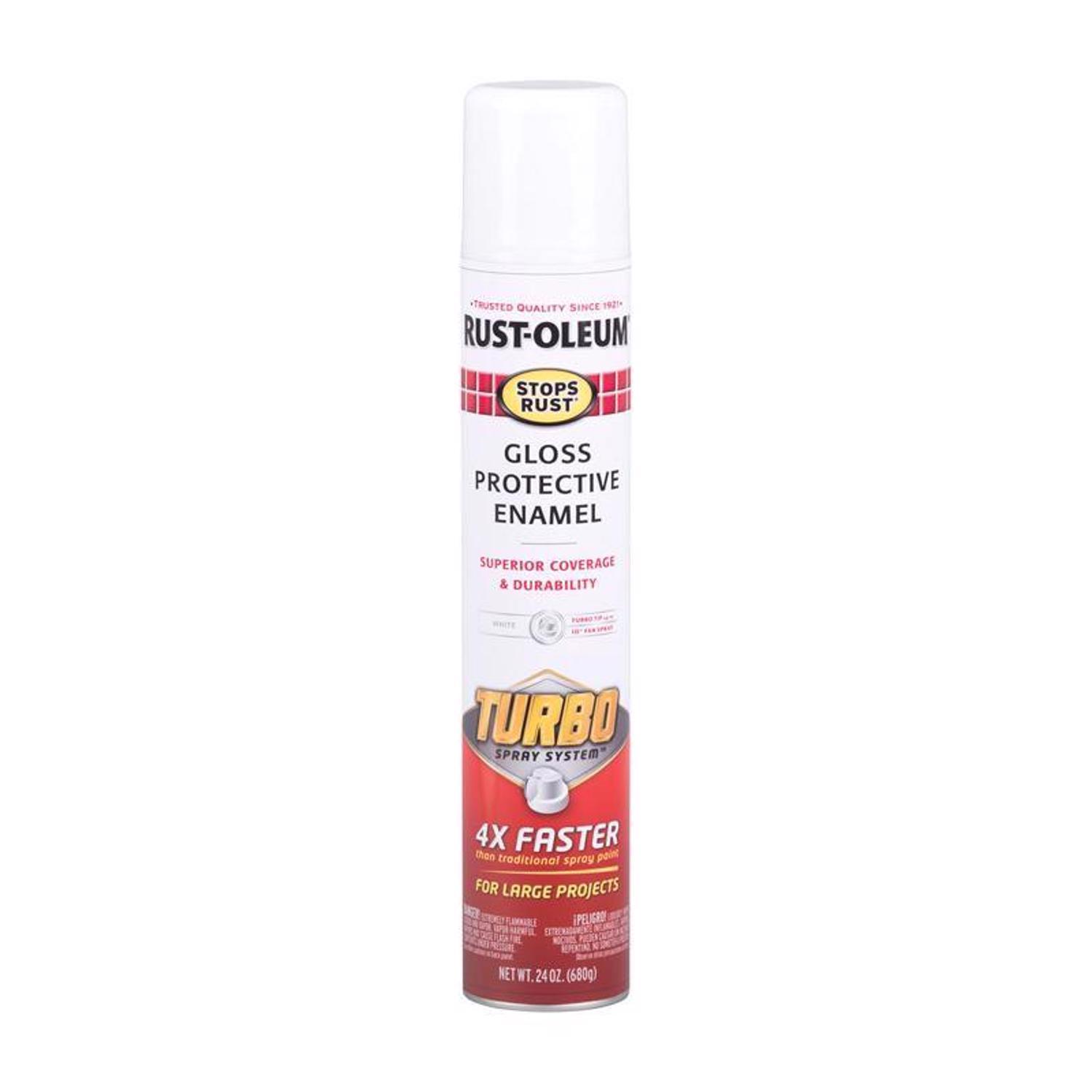 Rust-Oleum Stops Rust Gloss White Protective Enamel Spray Paint 24 oz