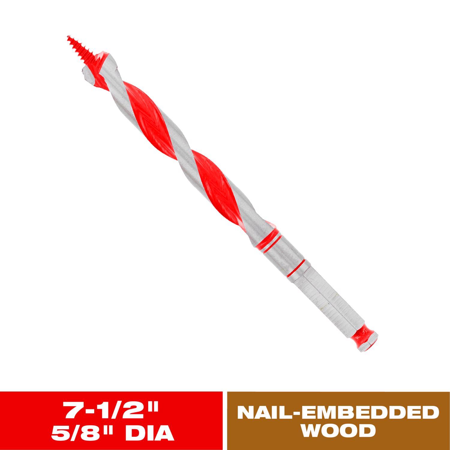 Diablo Dura-Tip 5/8 in. D X 7.5 in. L Auger Bit High Speed Steel 1 pc