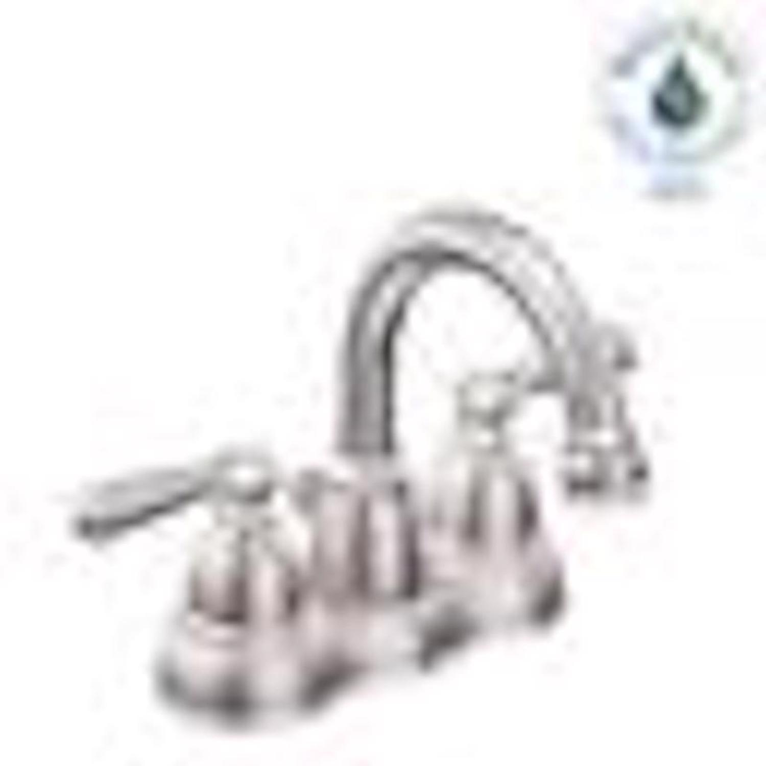 Moen Banbury Brushed Nickel Traditional Bathroom Faucet 4 in.