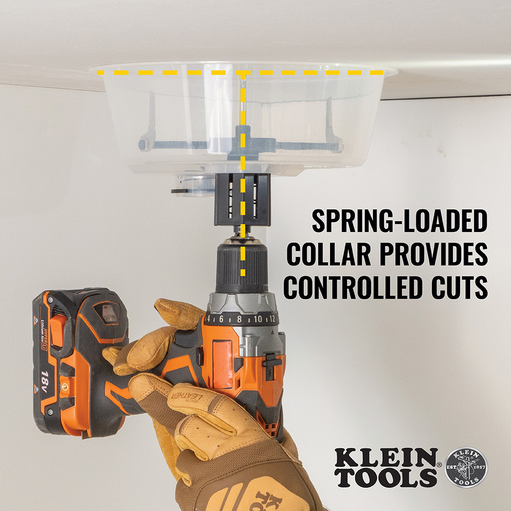 Klein Adjustable Hole Saw with Auto-Set Arms