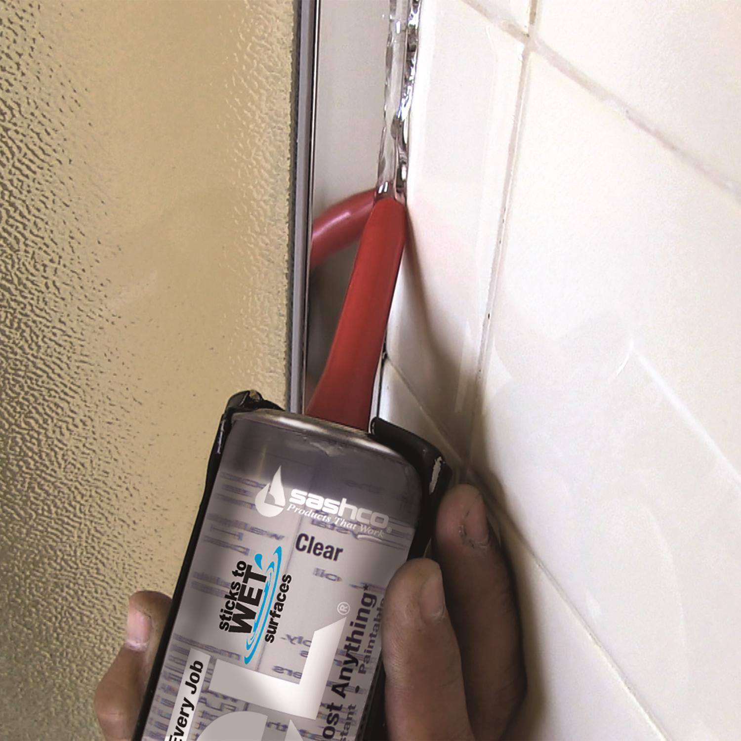 Sashco Lexel White Synthetic Rubber All Purpose Caulk 5 oz