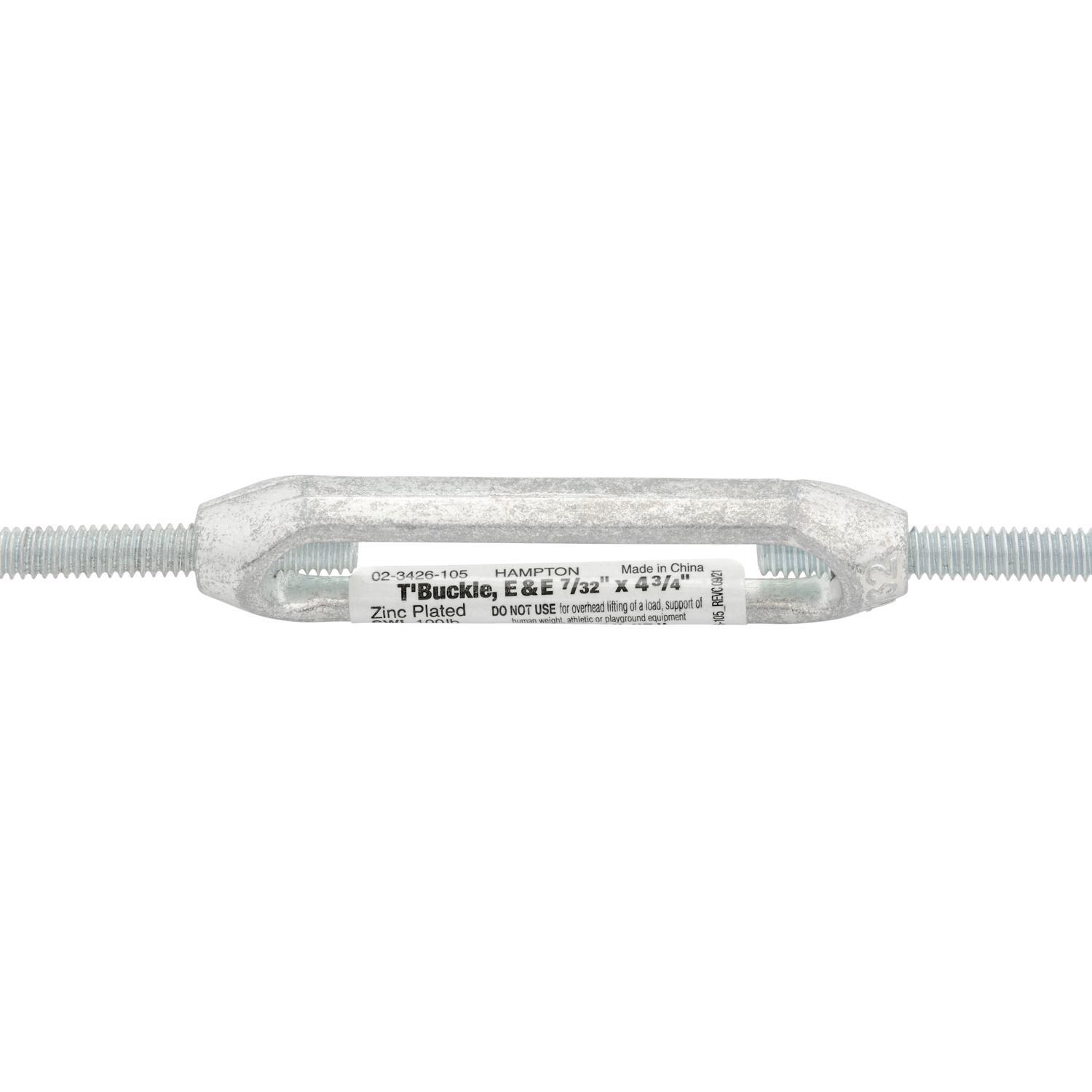 Hampton Zinc-Plated Aluminum/Steel Turnbuckle 120 lb