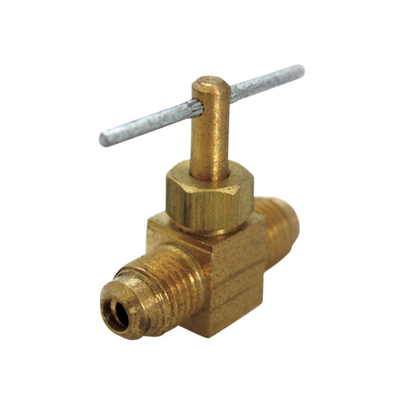 Ace 1/4 in. Dia. x 1/4 in. Dia. Brass Straight Flare Needle Valve