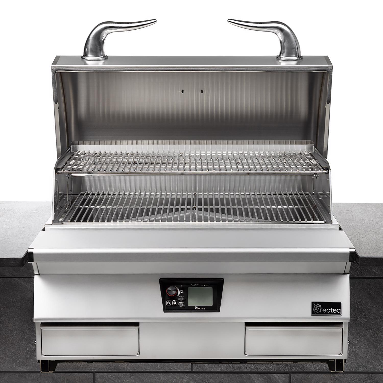 Recteq E-Series Built-in 1300 Wood Pellet Grill and Smoker Silver