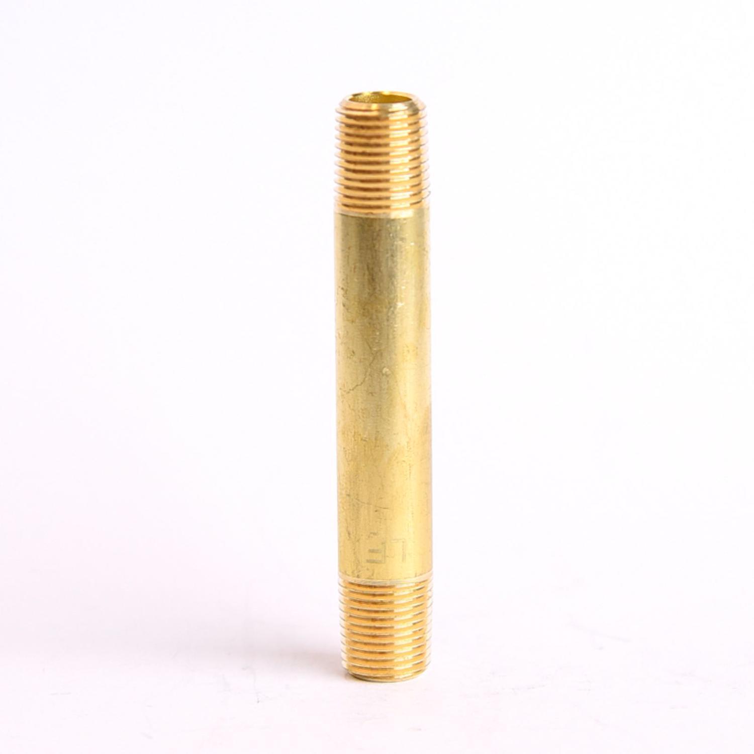 ATC 1/8 in. MPT 1/8 in. D MPT Yellow Brass Nipple 2-1/2 in. L
