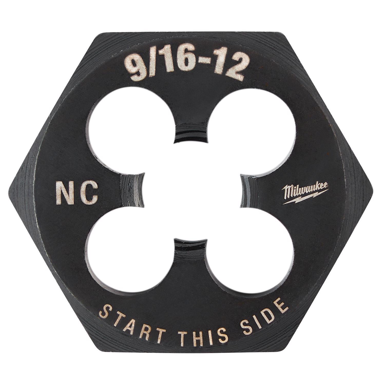 Milwaukee SAE 9/16-12 NC 1-7/16" Hex Threading Die