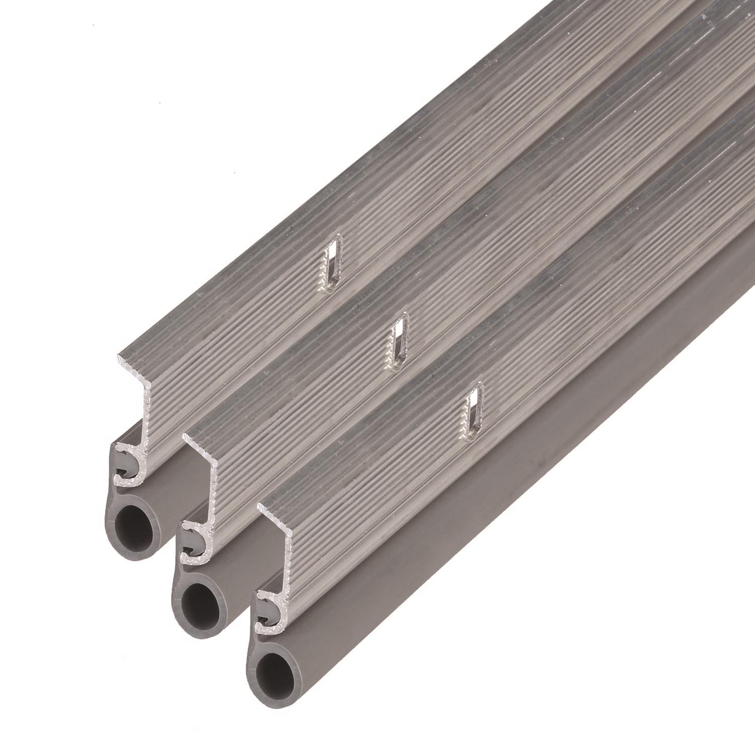 M-D Silver Aluminum/Vinyl Weatherstrip For Door Jambs 1 in. L X 0.25 in.