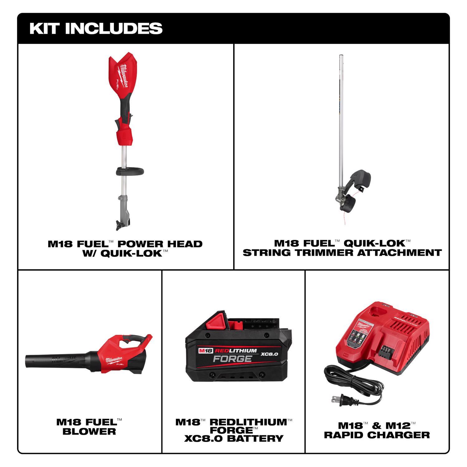 Milwaukee M18 FUEL 3031-21 16 in. 18 V Battery Trimmer and Blower Combo Kit (Battery & Charger)