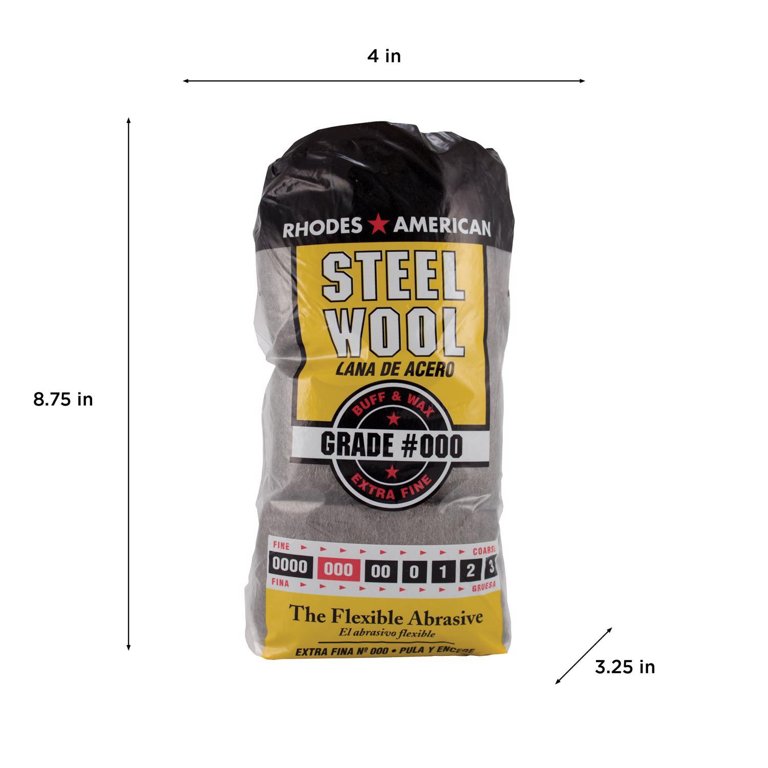 Rhodes American 000 Grade Extra Fine Steel Wool Pad 12 pk