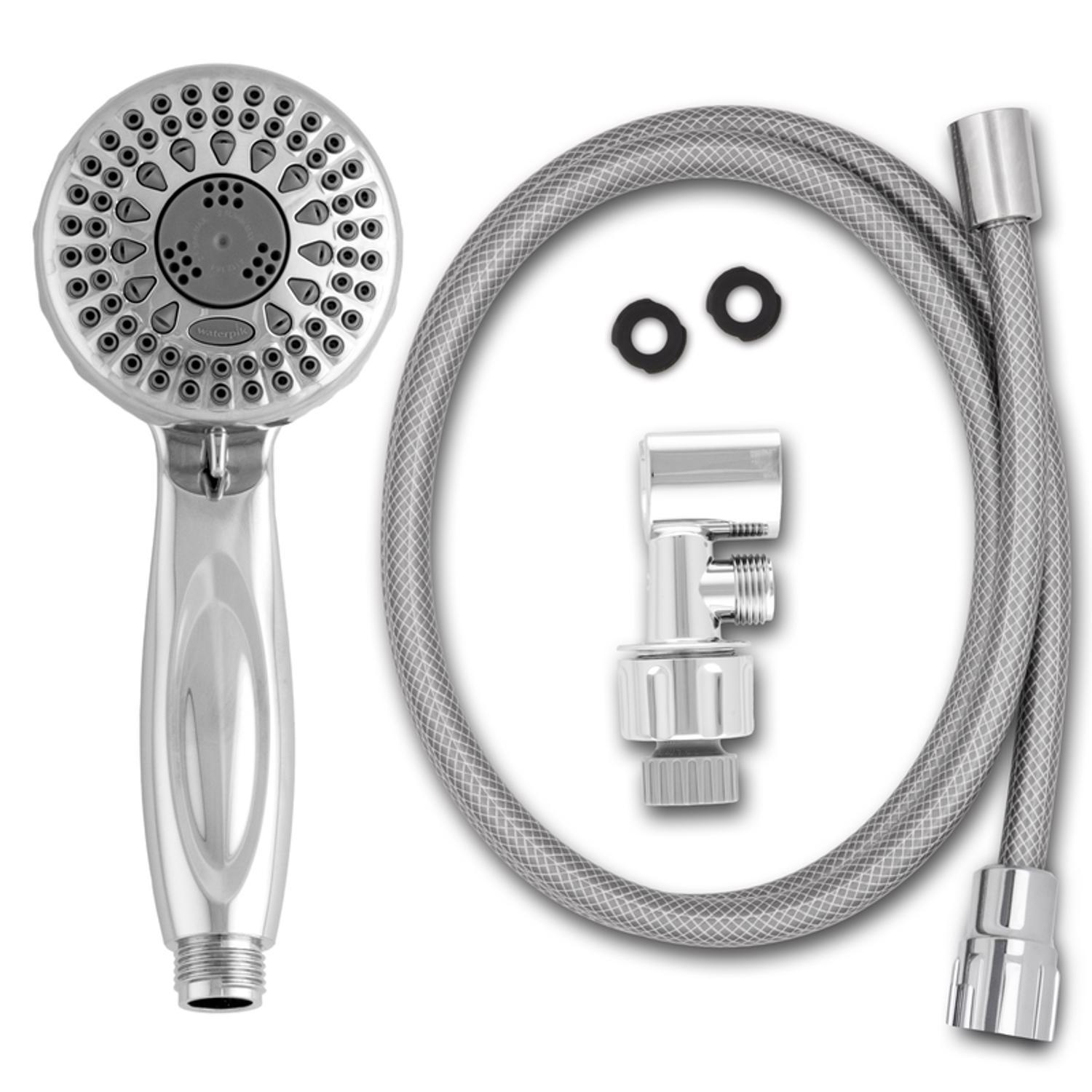 Waterpik PowerSpray Plus Chrome 5 settings Handheld Showerhead 1.8 gpm