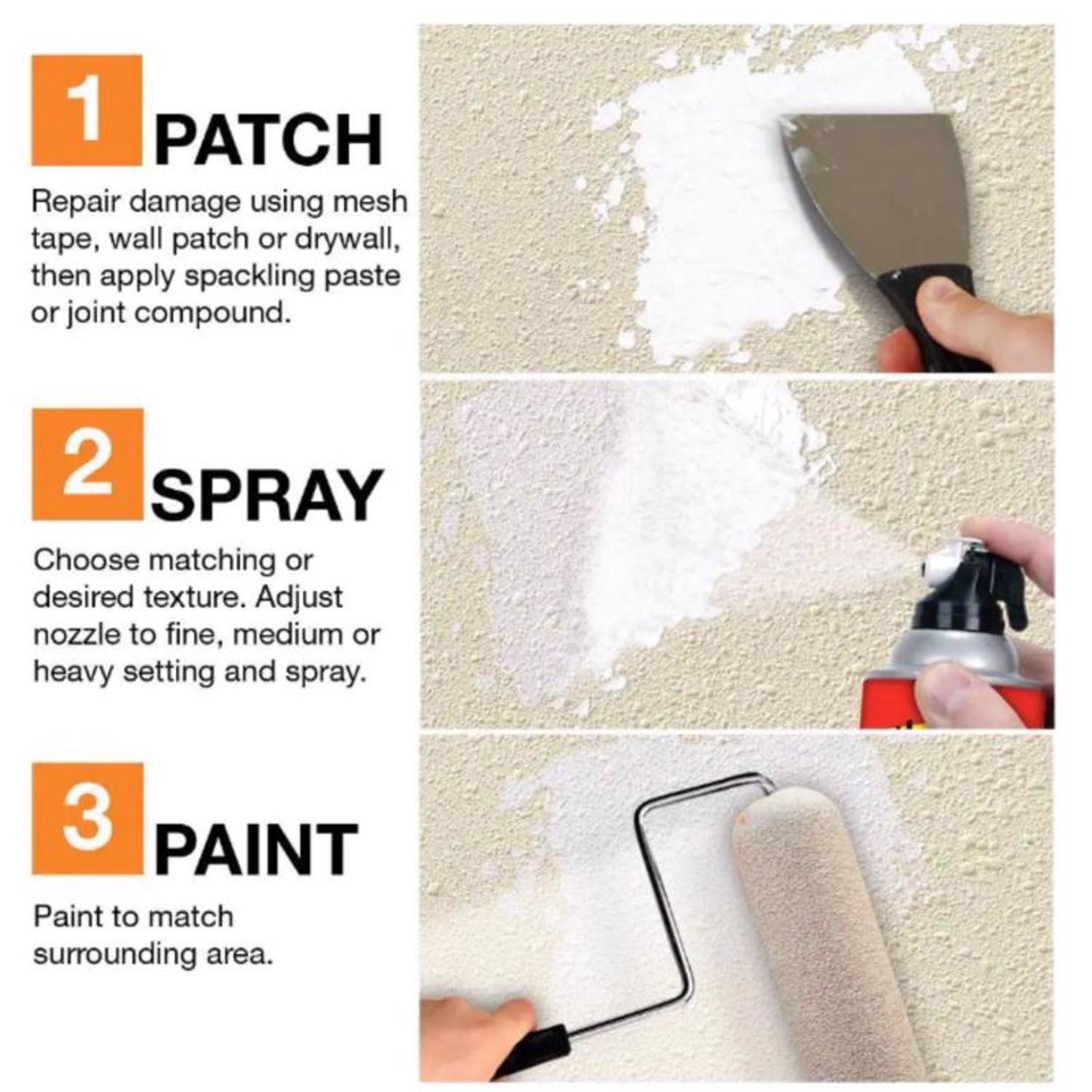 Homax White Water-Based Wall and Ceiling Texture Paint 10 oz